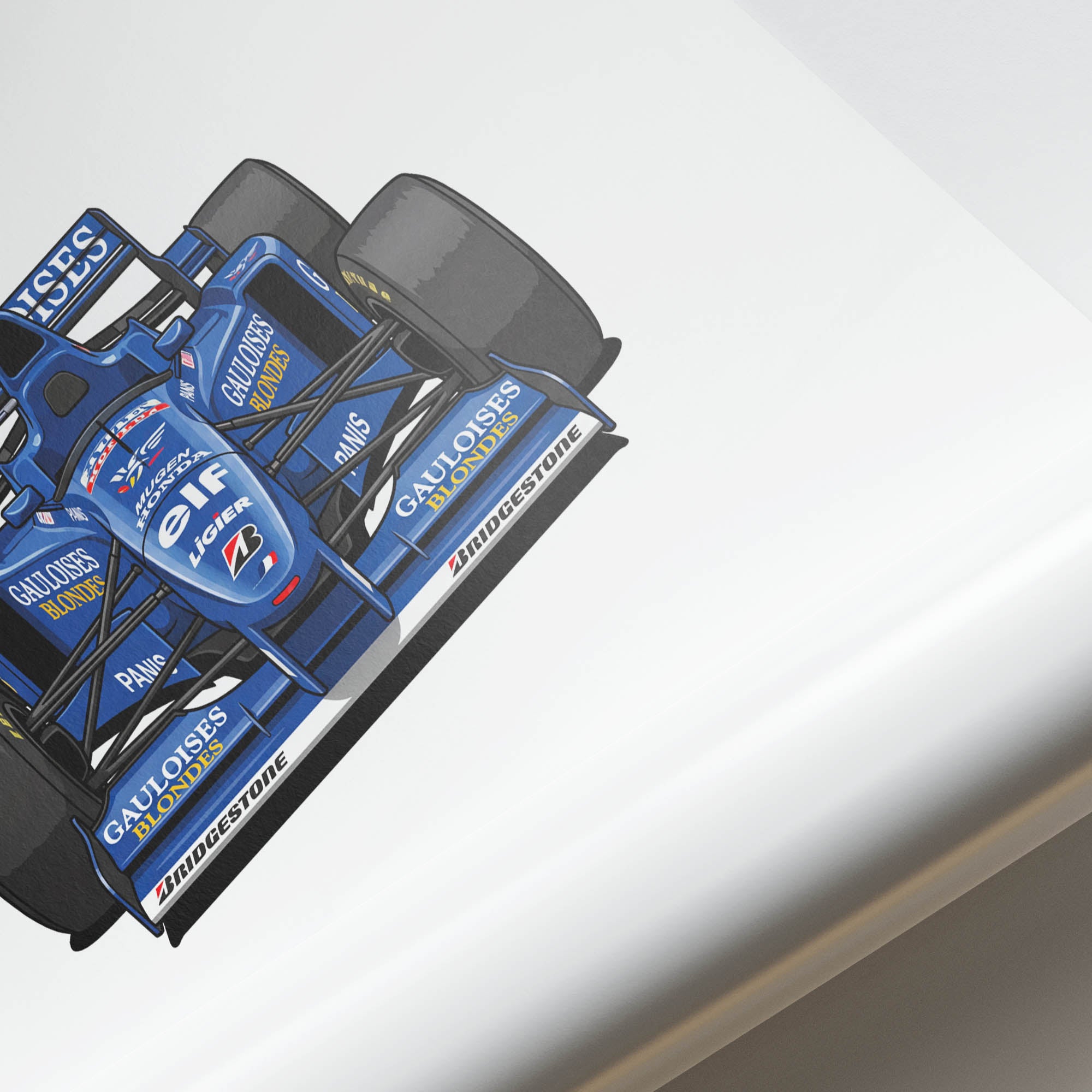 1996 Ligier JS43 Olivier Panis Gauloises – Car Print