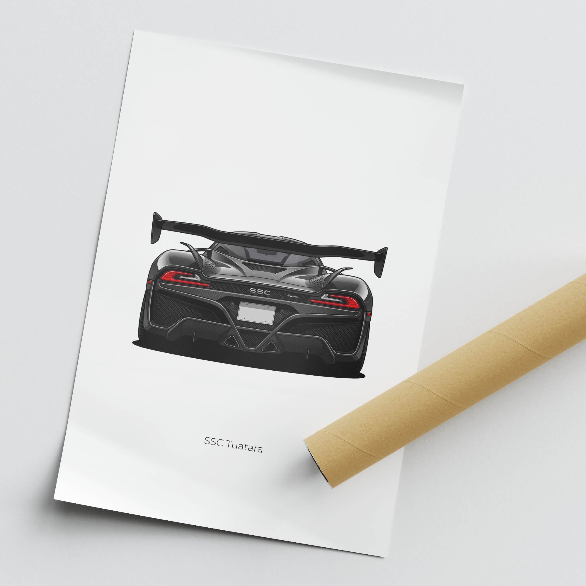 2021 Ssc Tuatara – Car Print (Back)