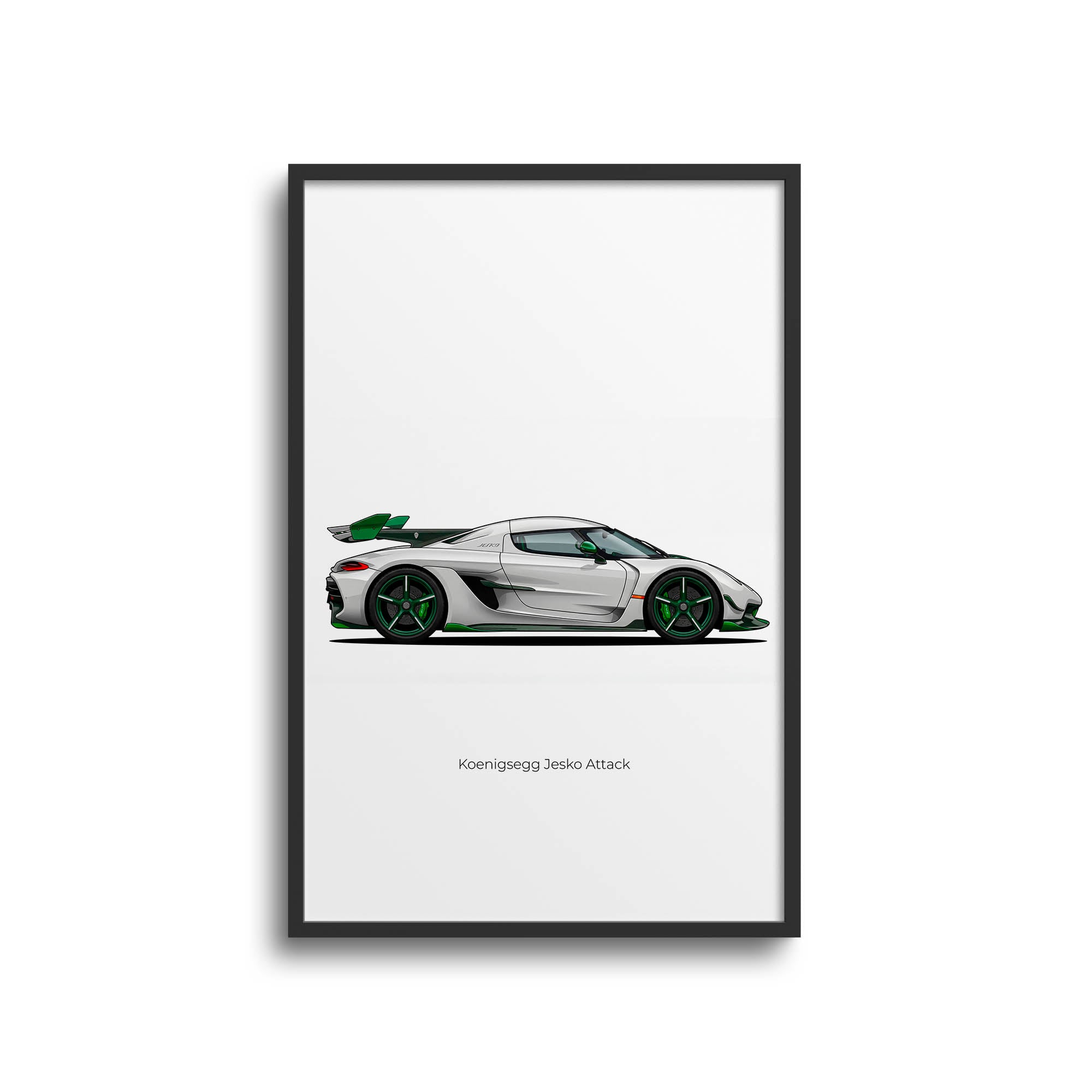 Koenigsegg Jesko Poster – 2021 Jesko Attack Limited Edition Wall Art Print