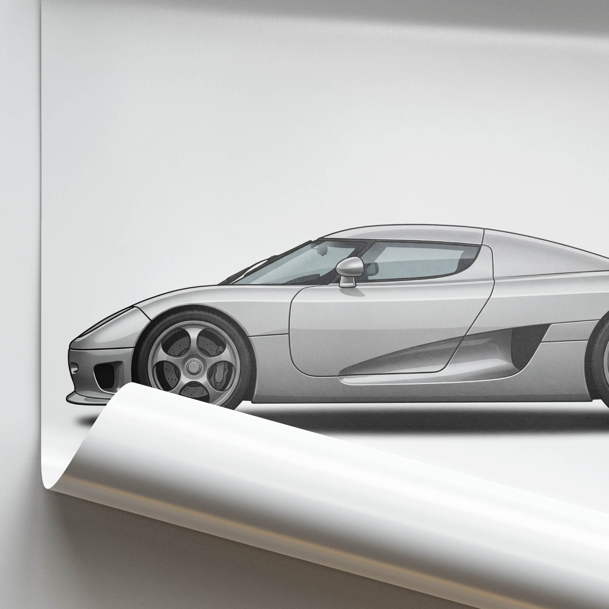 2002 Koenigsegg CC8S – Car Print (Side)