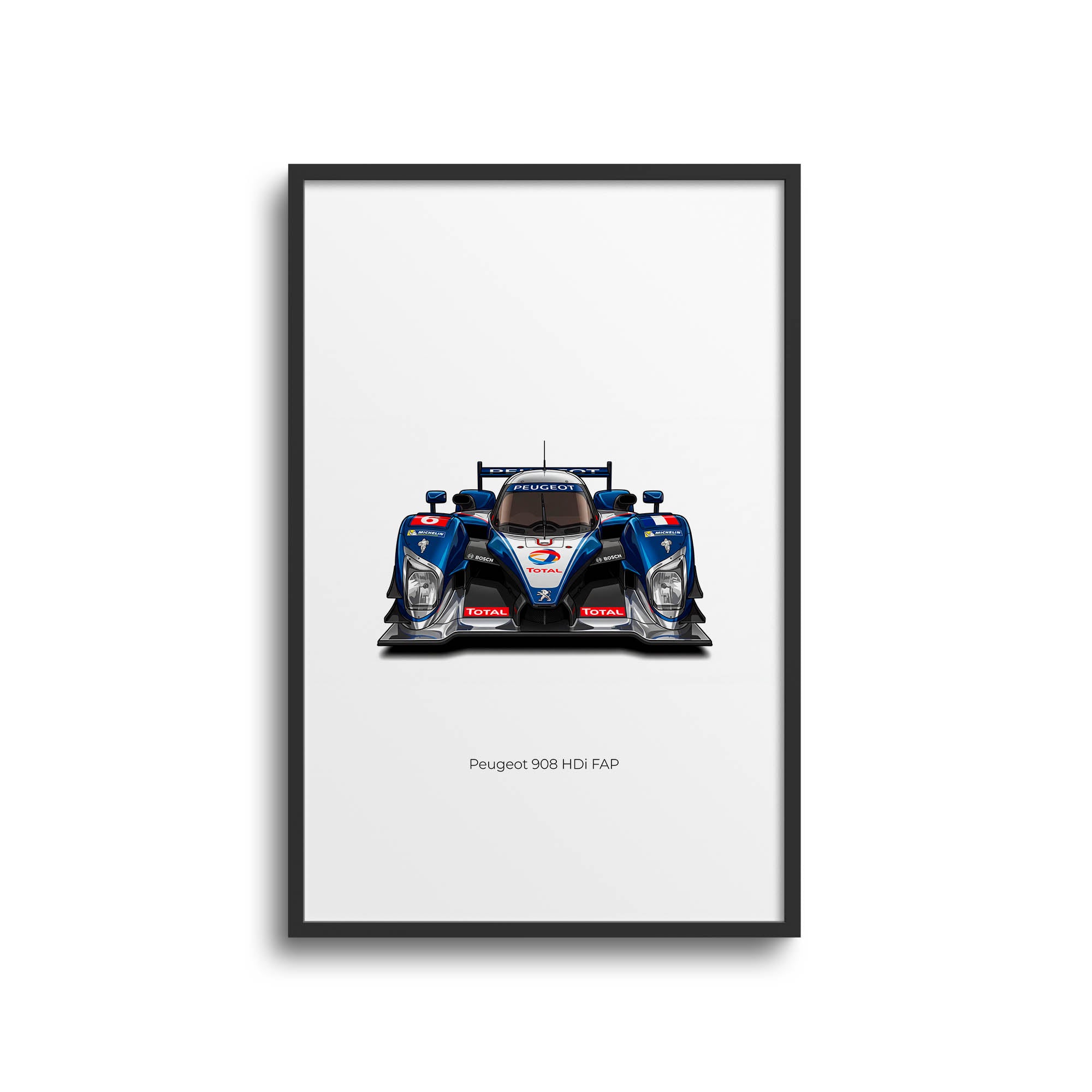 2009 Peugeot 908 Hdi Fap Team Peugeot Total – Car Print