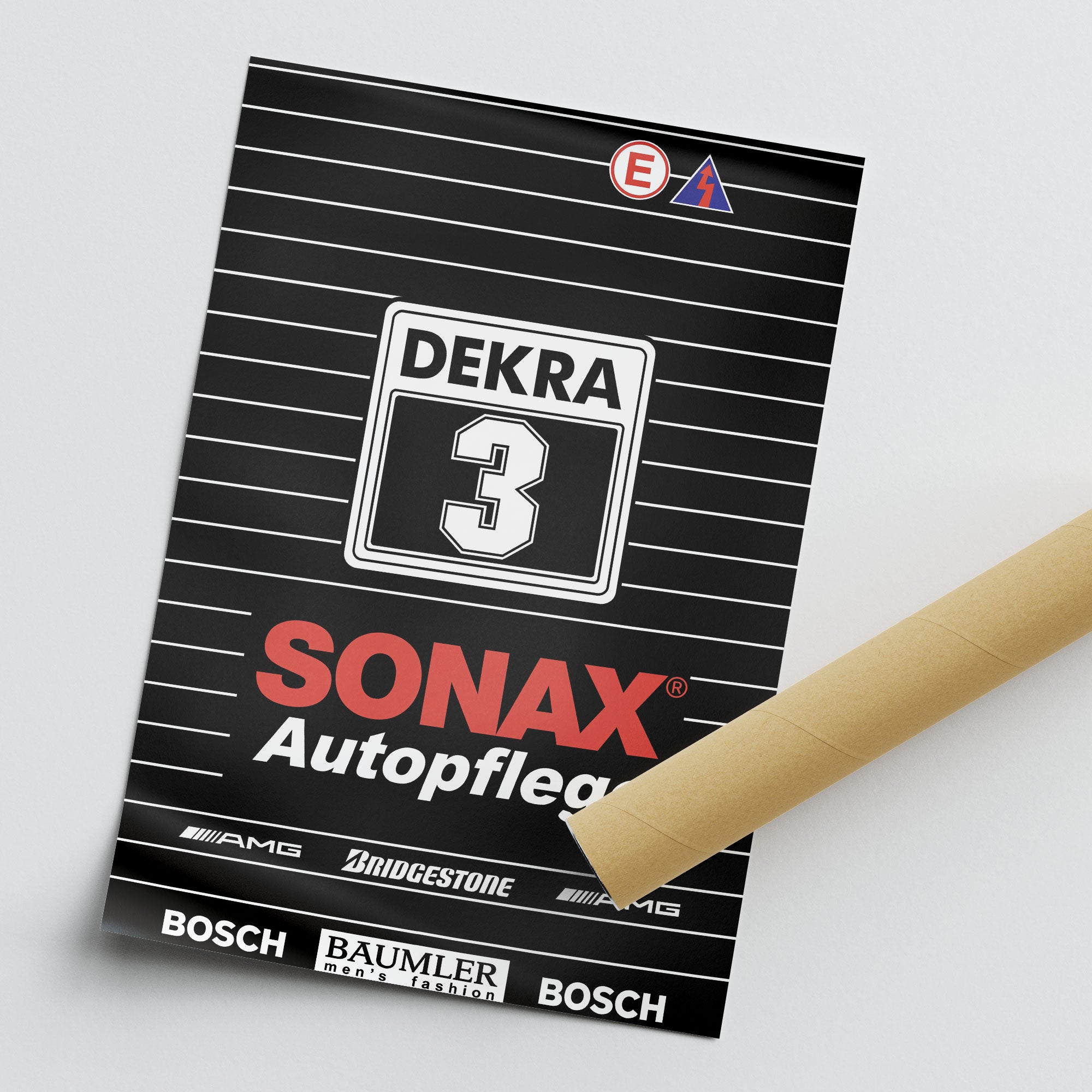 190E Evo II Poster – 1992 DTM Racing Champion Vintage Motorsport Wall Art