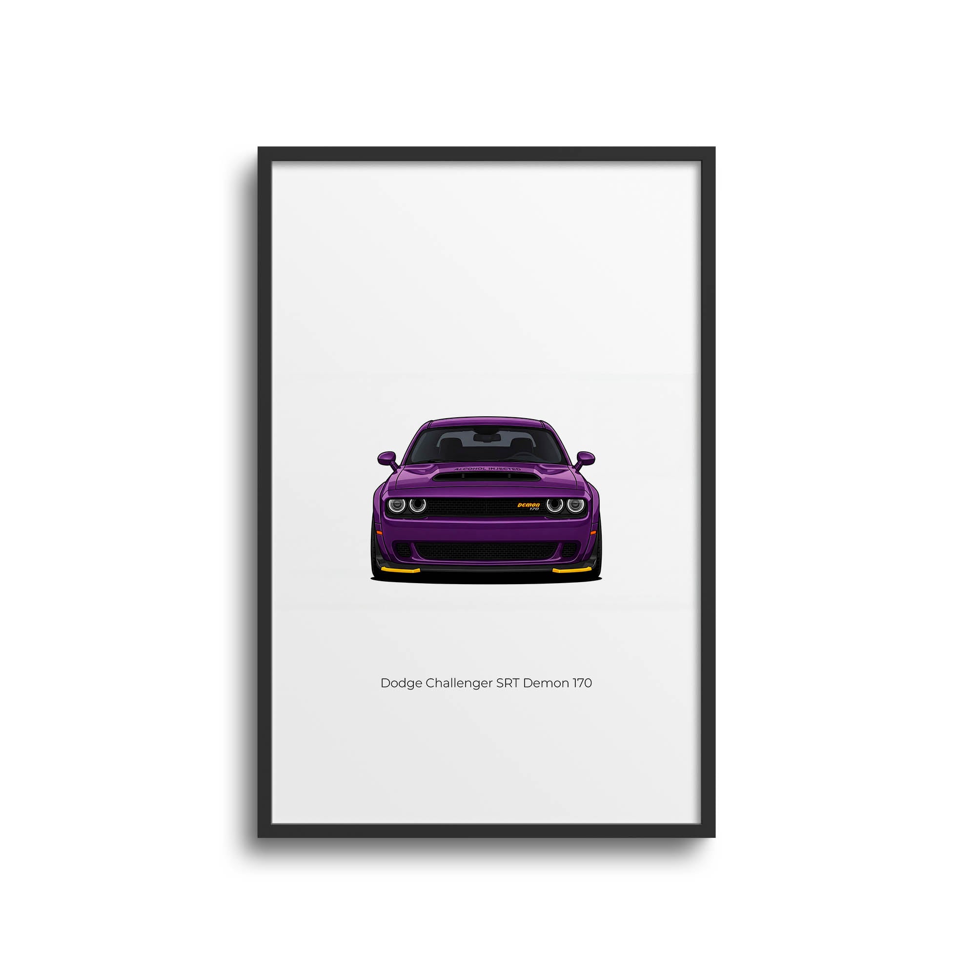 2023 Dodge Challenger SRT Demon 170 Plum – Car Print