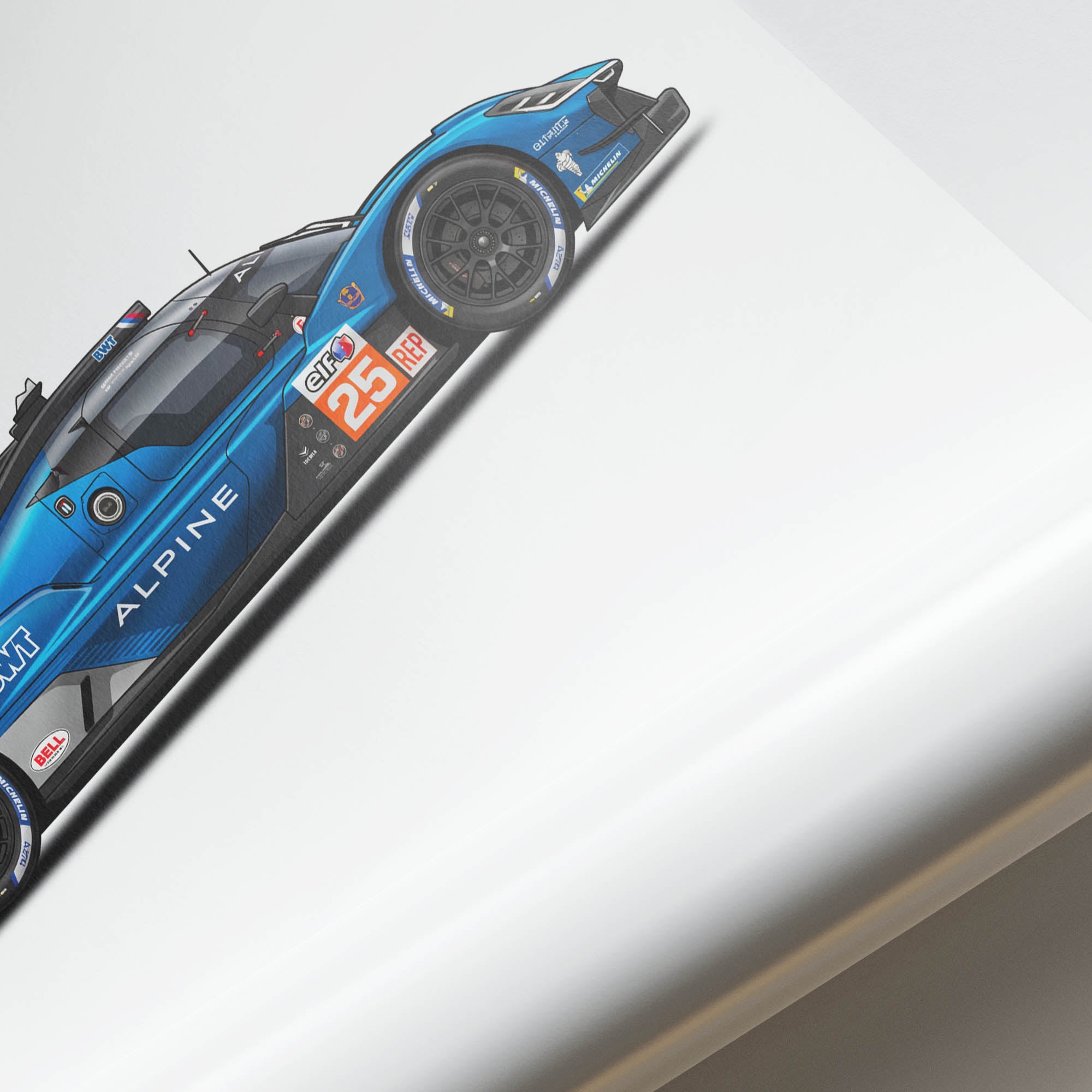 2025 Alpine A424 Alpine Endurance Team – Car Print (Side)