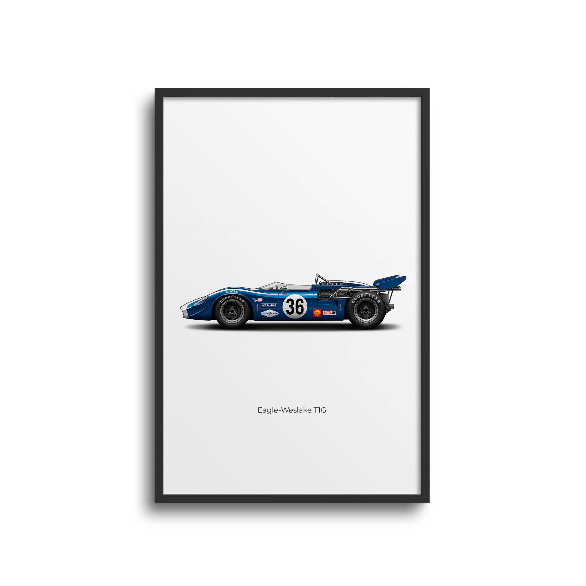 1967 Eagle Weslake T1G Dan Gurney – Car Print (Side)