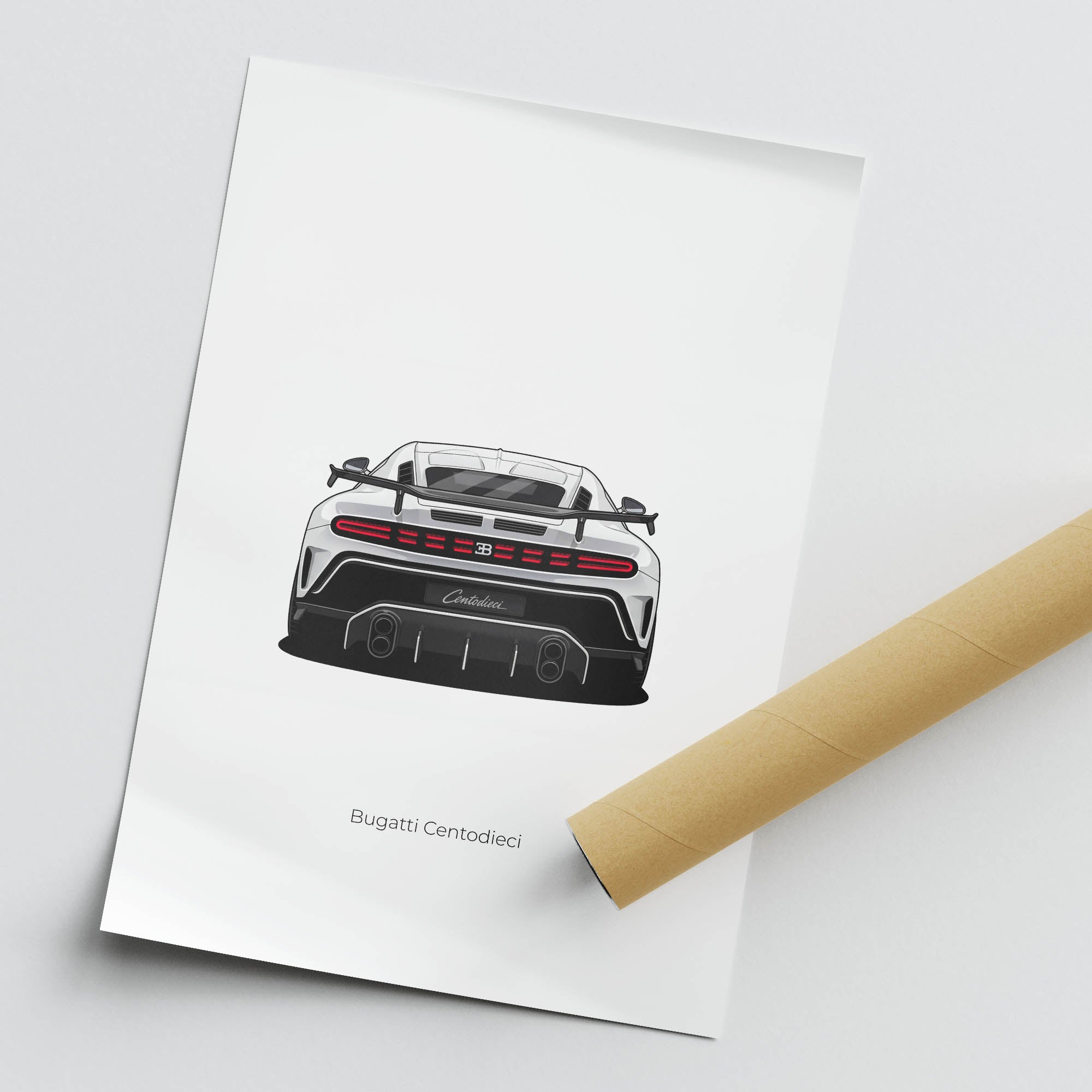 2022 Bugatti Centodieci – Car Print