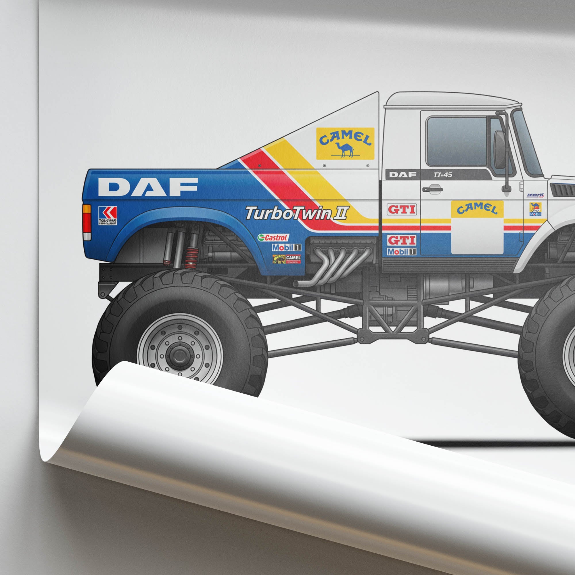 1988 Daf Turbotwin II Twin Engine Monster – Car Print