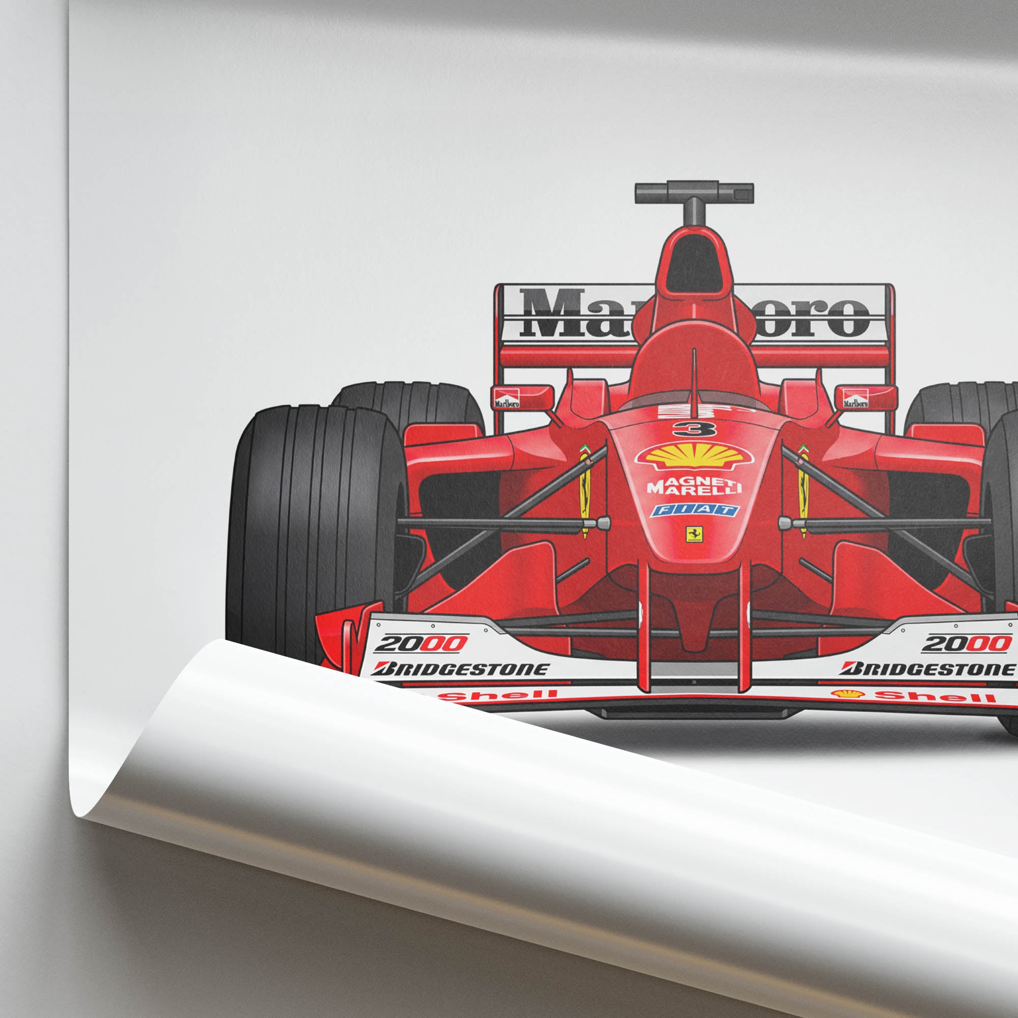 2000 Ferrari 2000 Michael Schumacher – Car Print