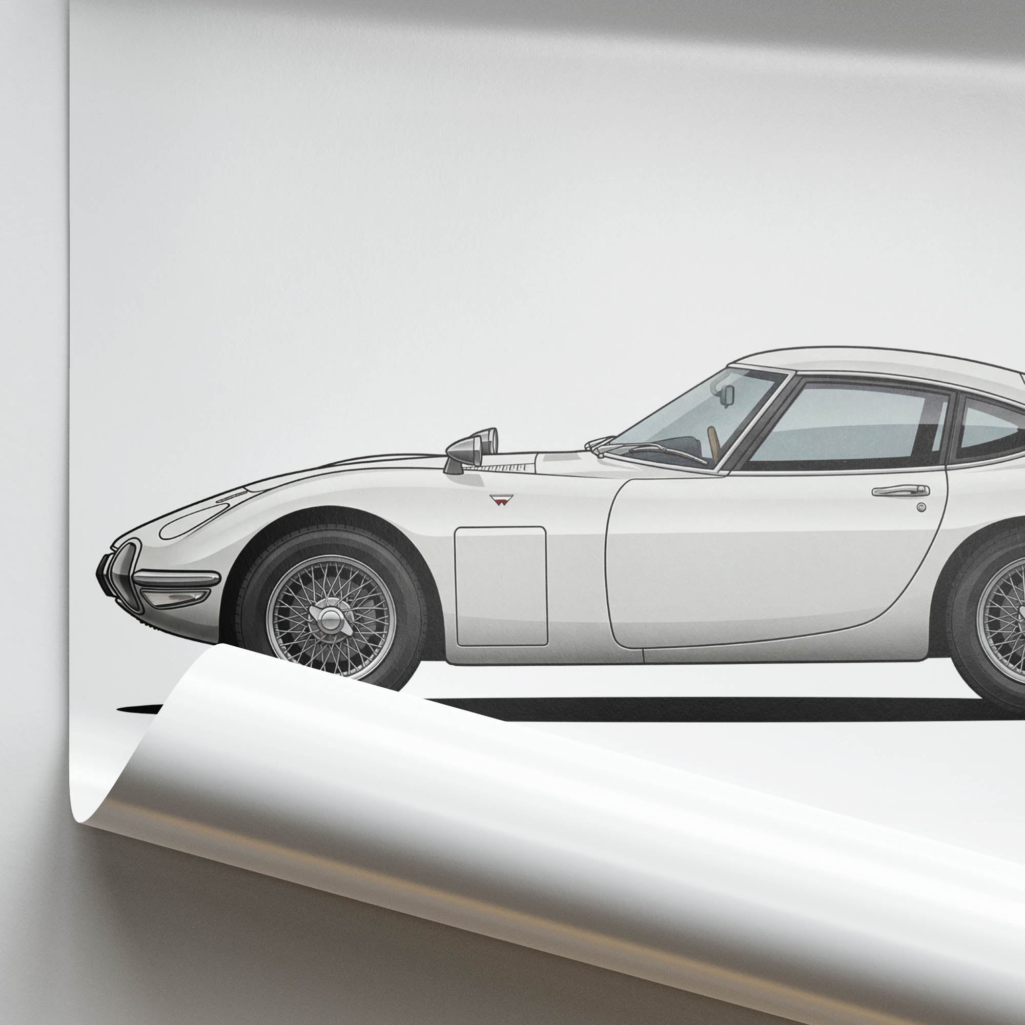 1967 Toyota 2000GT Pegasus – Car Print (Side)