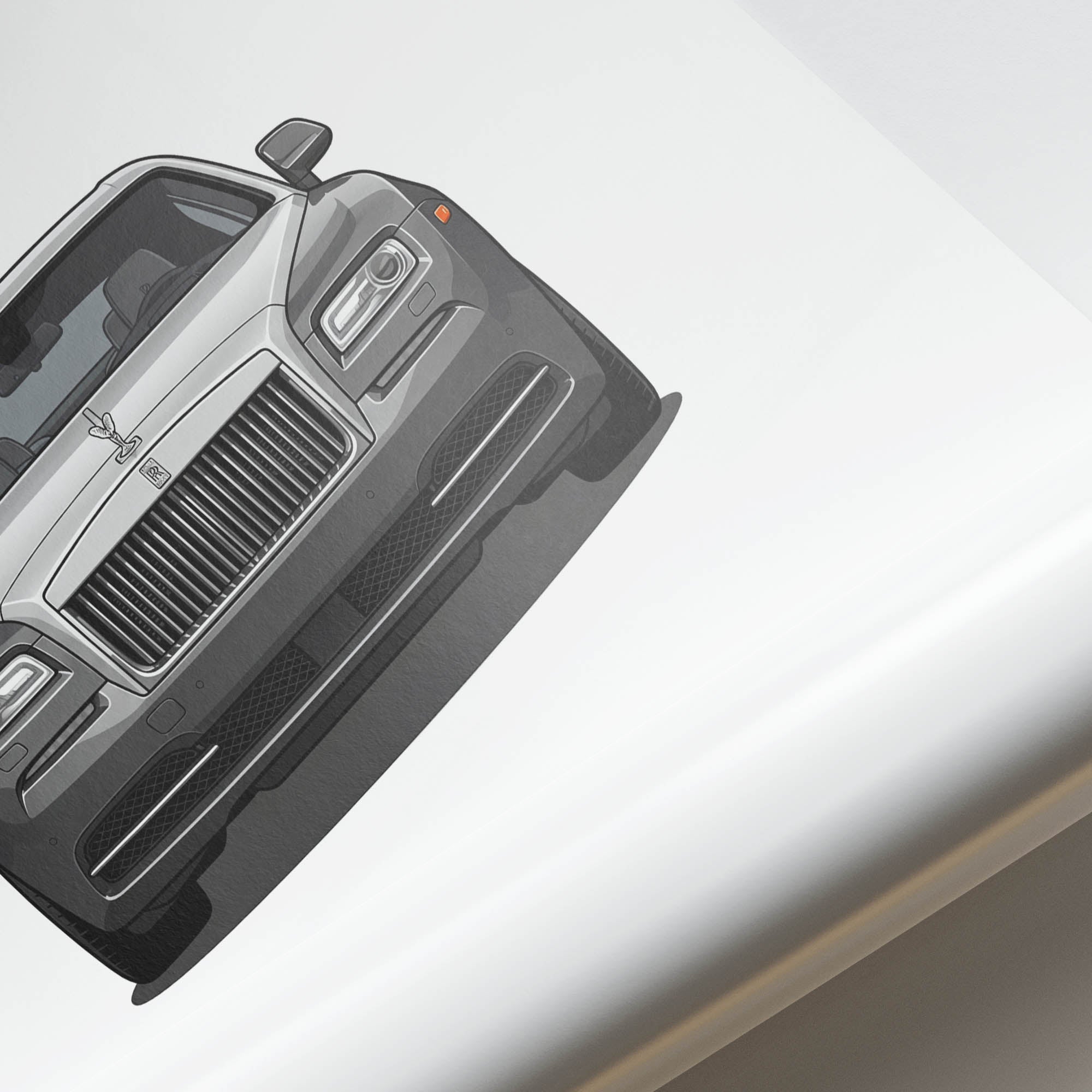 2013 Rolls Royce Wraith Two Tone – Car Print (Front)