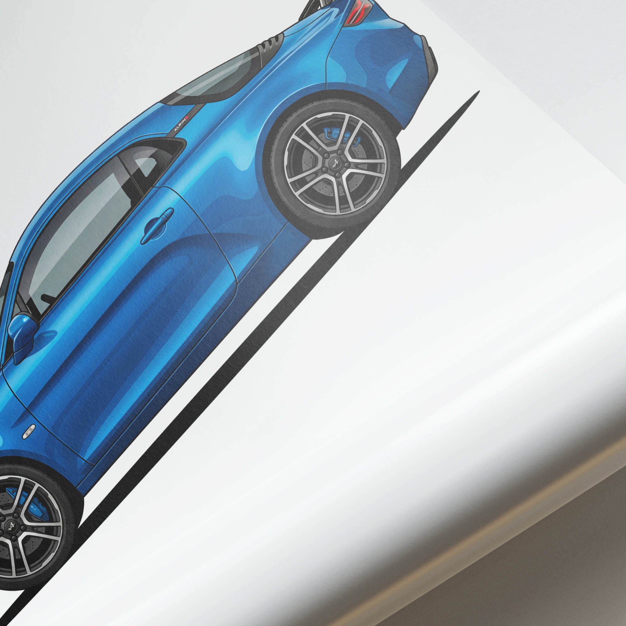 2018 Alpine A110 Alpine – Car Print (Side)