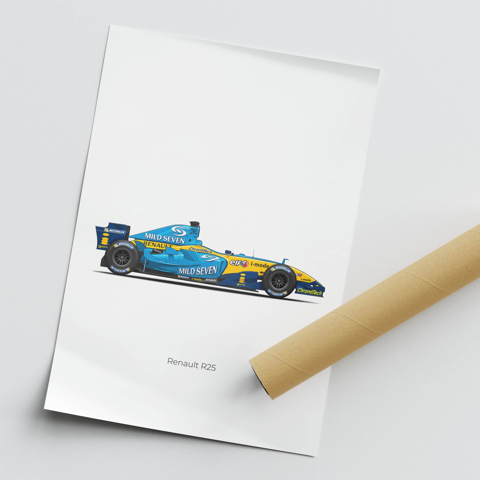 2005 Renault R25 Fernando Alonso – Car Print