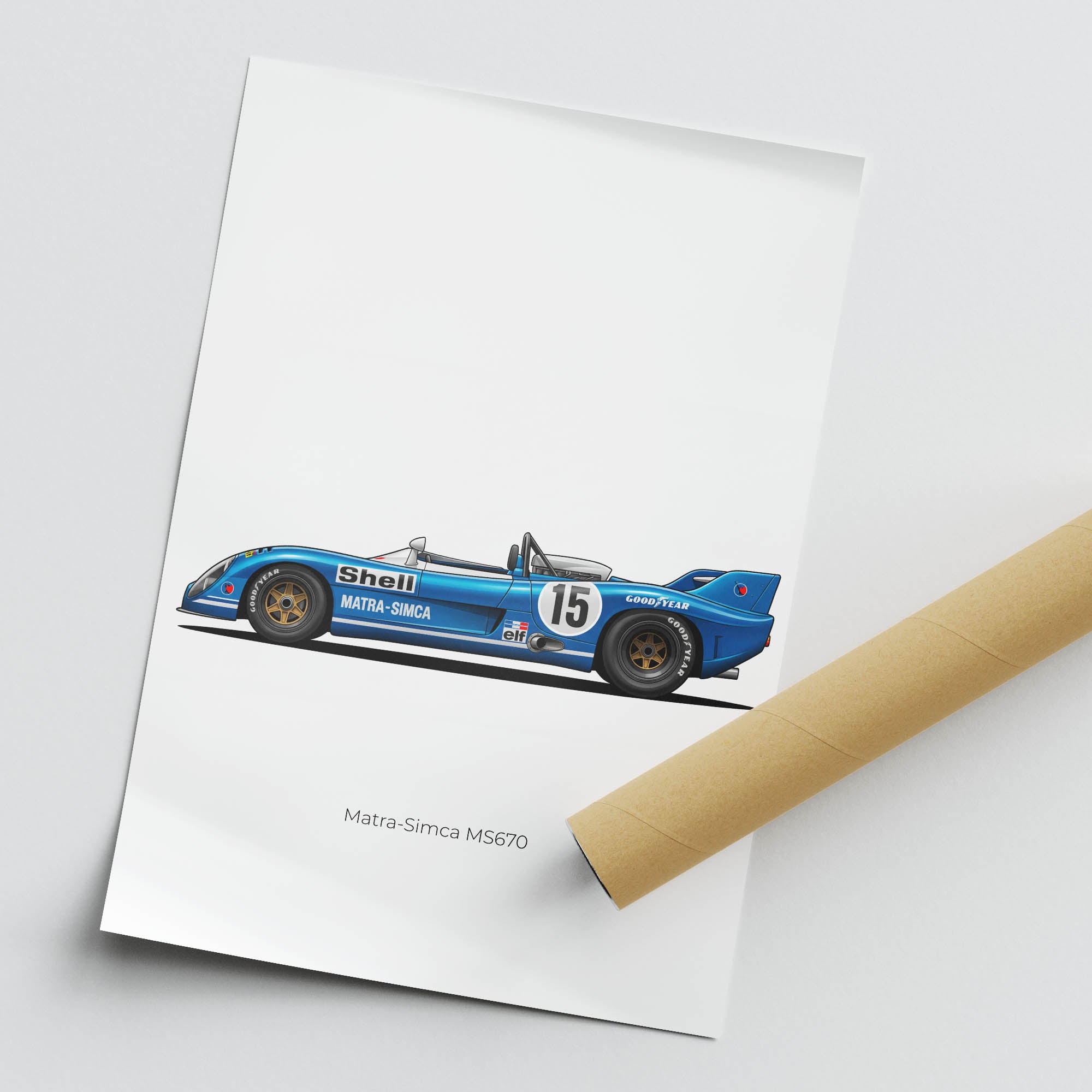 1972 Matra Simca MS670 Matra – Car Print