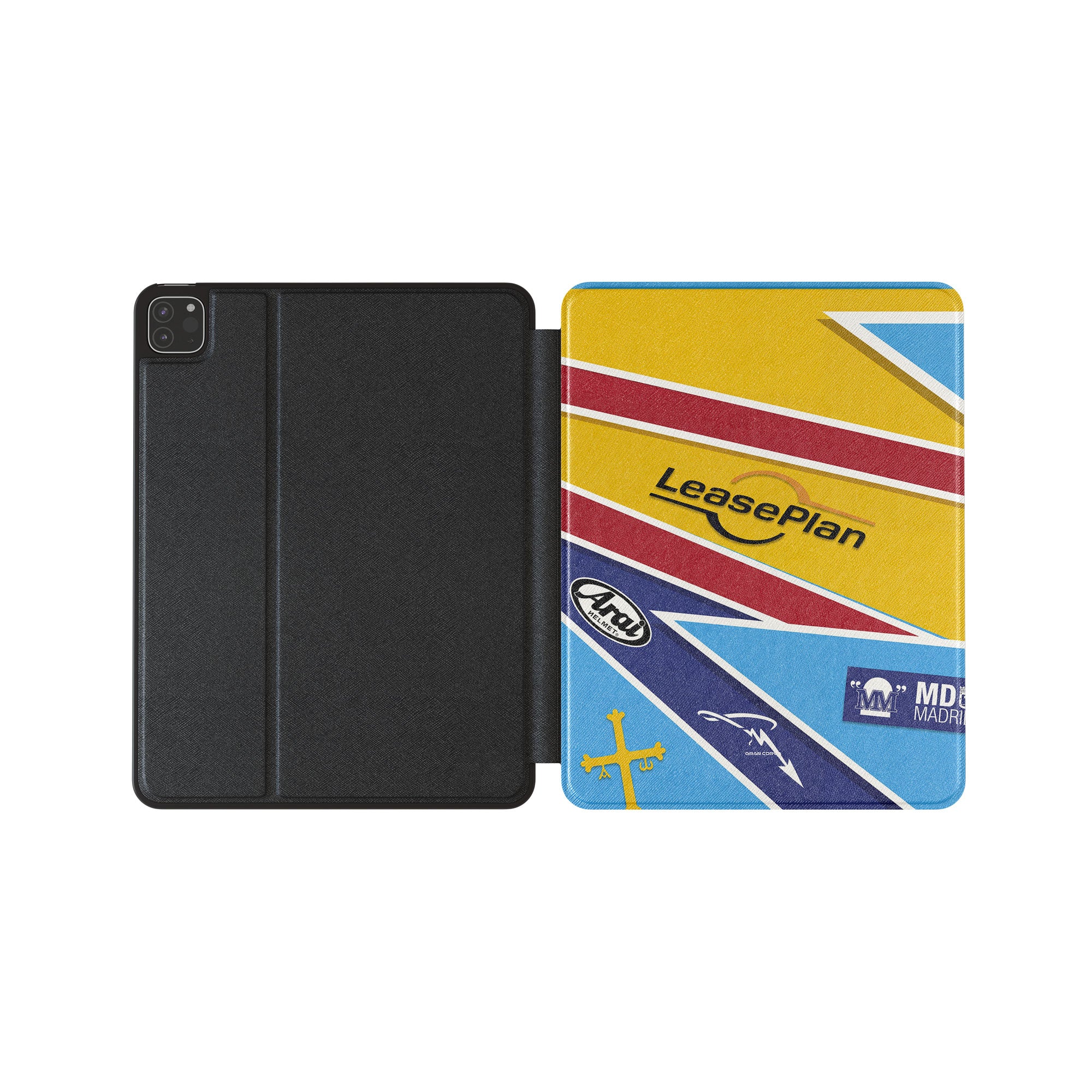 Fernando Alonso Helmet Case – F1 Racing iPad Cover with 2005 Helmet Design