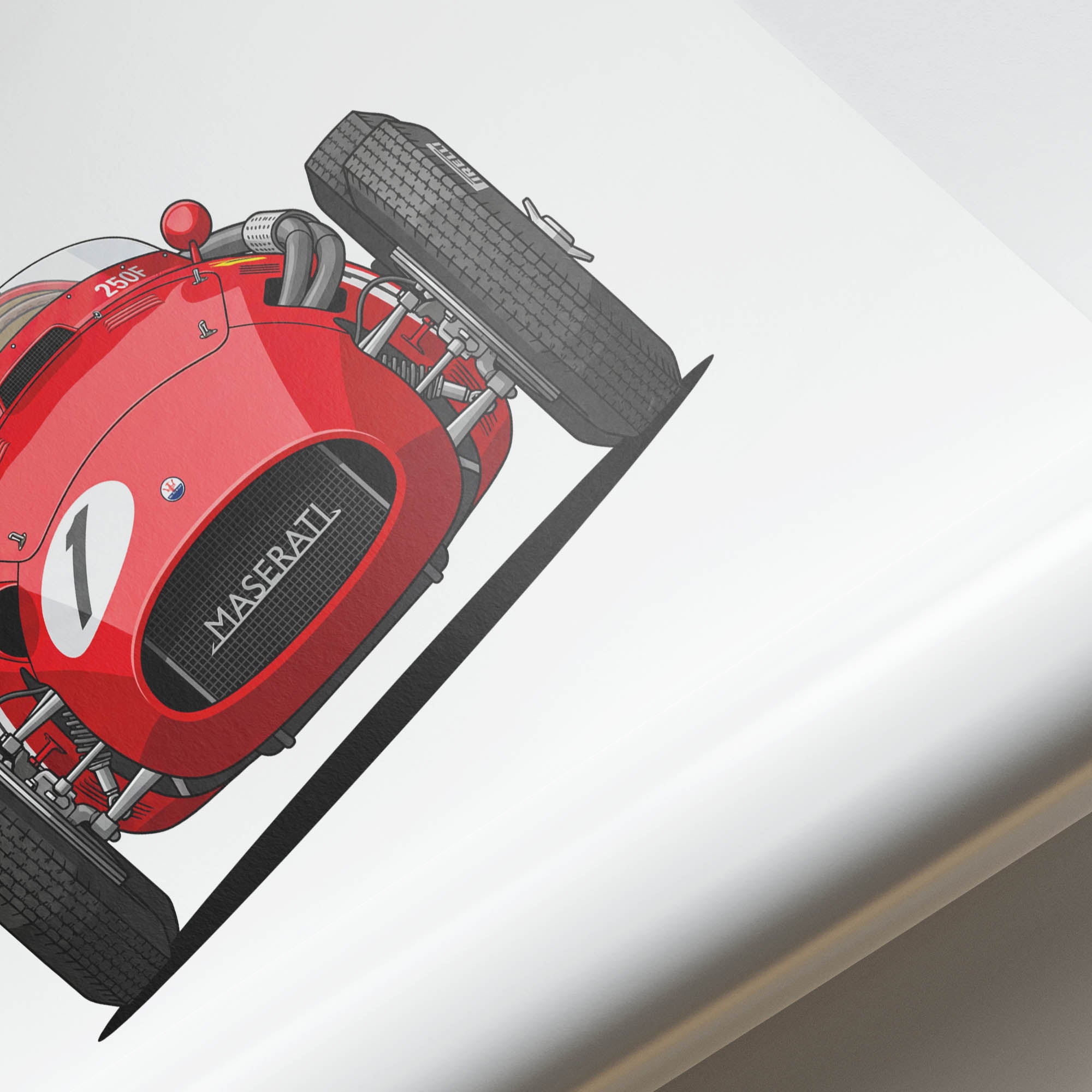 1957 Maserati 250F Juan Manuel Fangio – Car Print