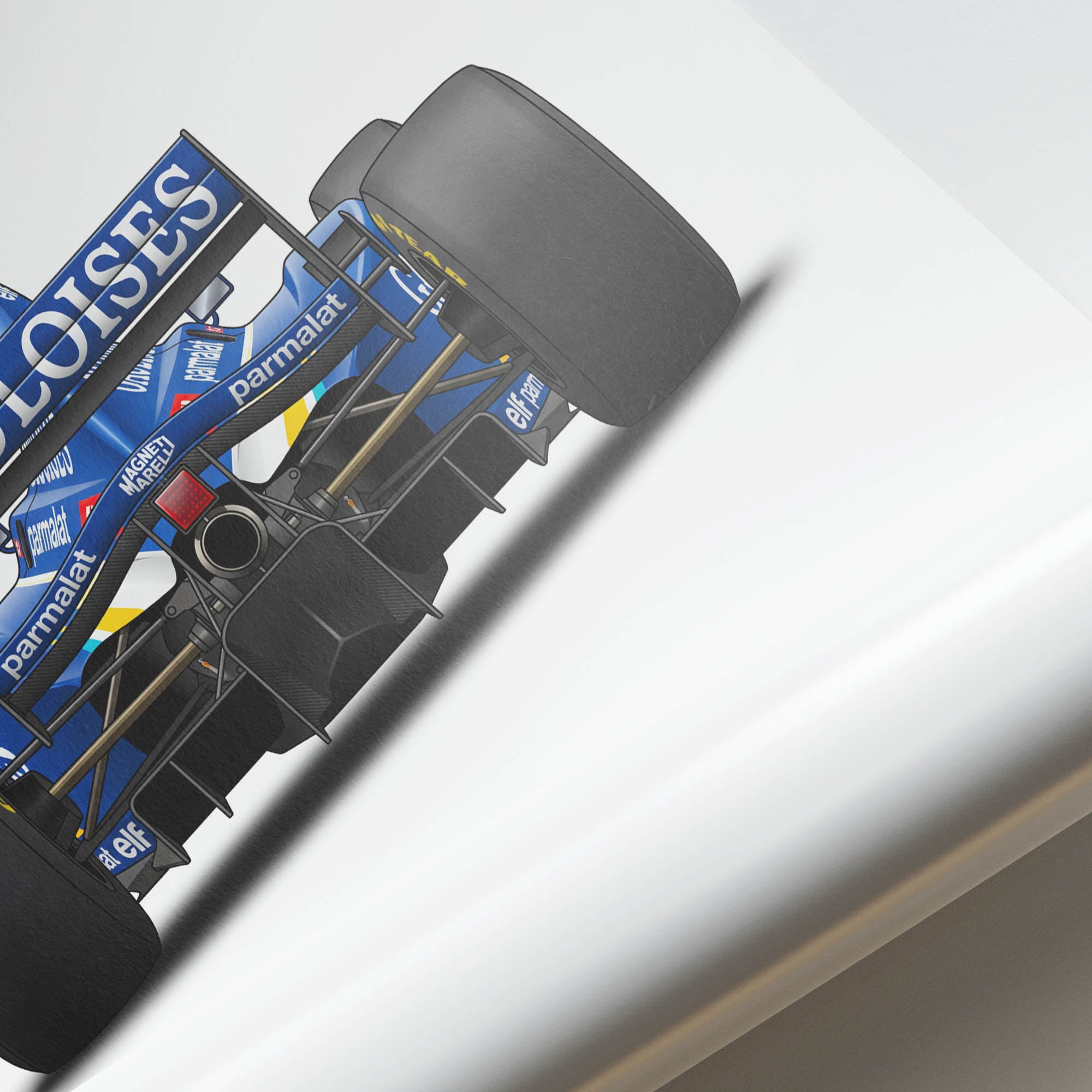 1996 Ligier JS43 Olivier Panis Gauloises – Car Print