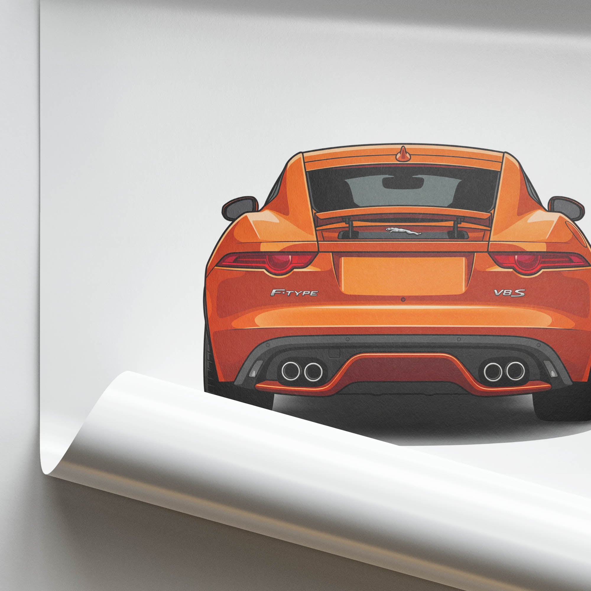 2013 Jaguar F Type V8 S Firesand – Car Print