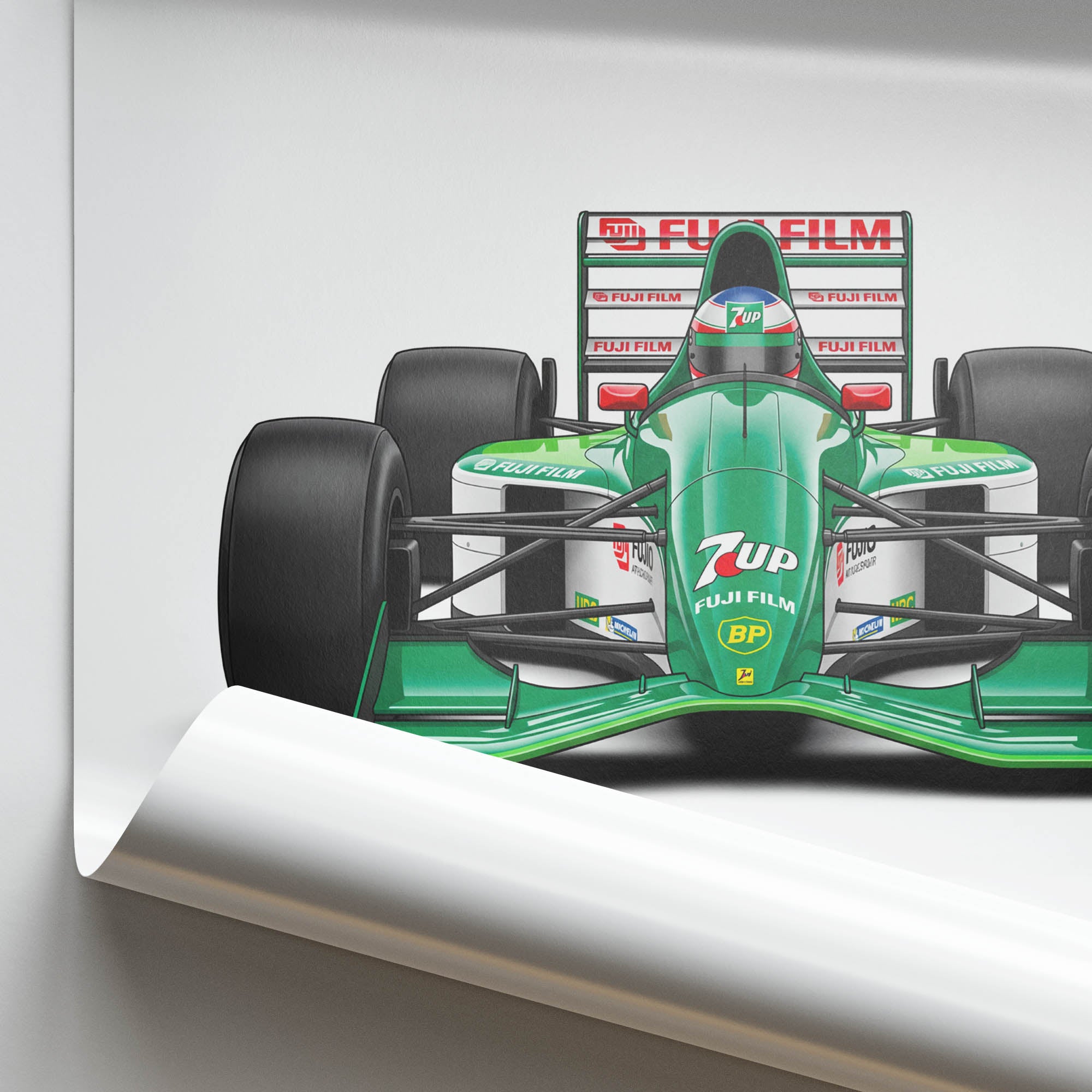 1991 Jordan 191 Bertrand Gachot 7UP – Car Print