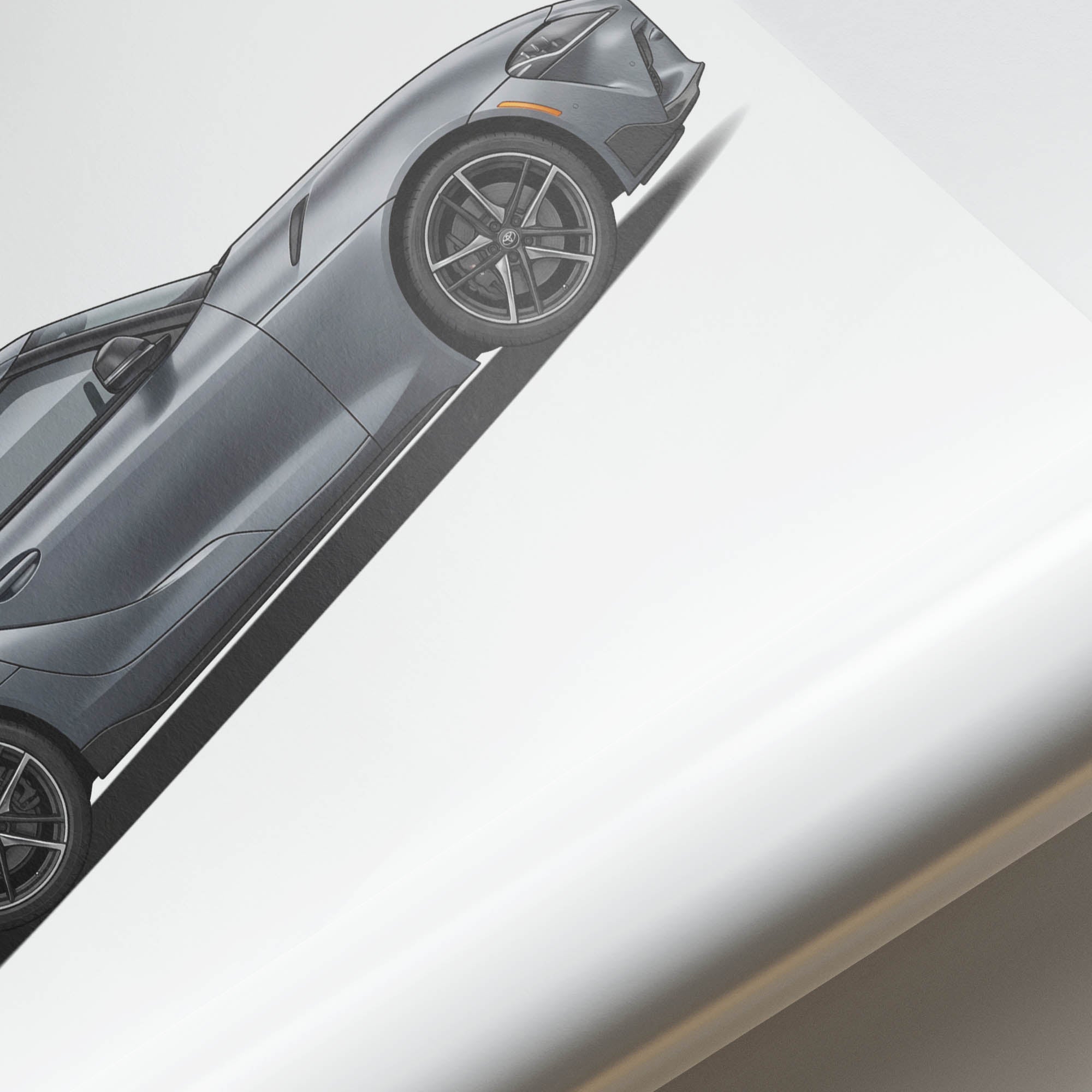2019 Toyota Gr Supra A90 – Car Print (Side)