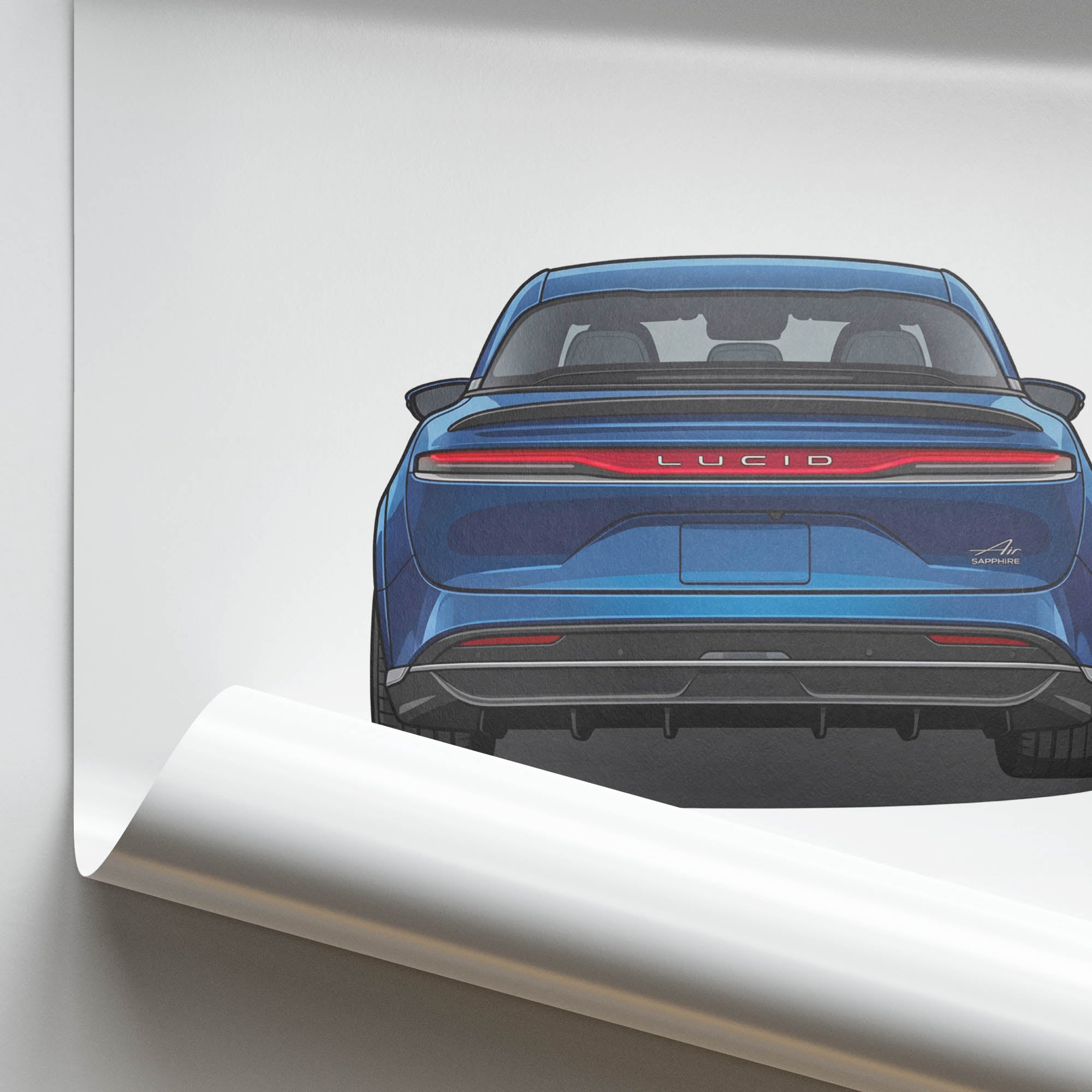 2024 Lucid Air Sapphire – Car Print