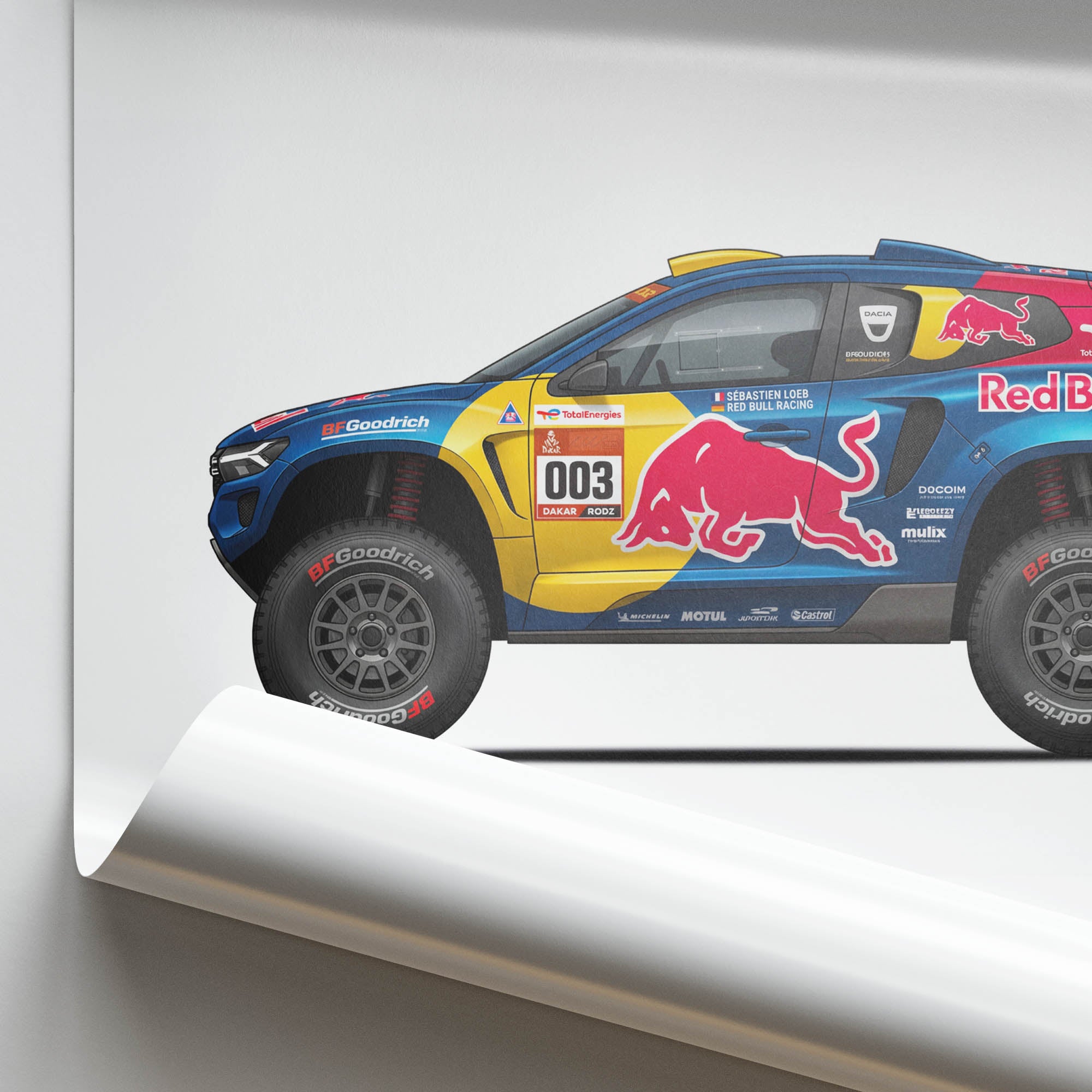 2025 Dacia Sandrider S Bastien Loeb – Car Print