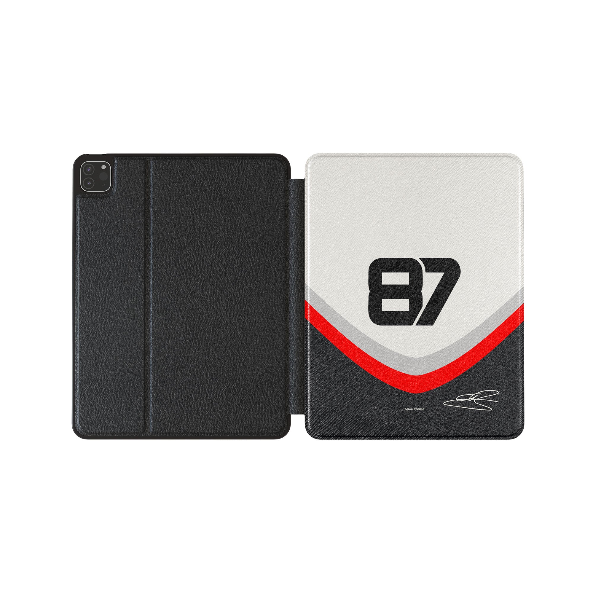 iPad Case - Oliver Bearman Haas F1 Signed Durable Tablet Cover