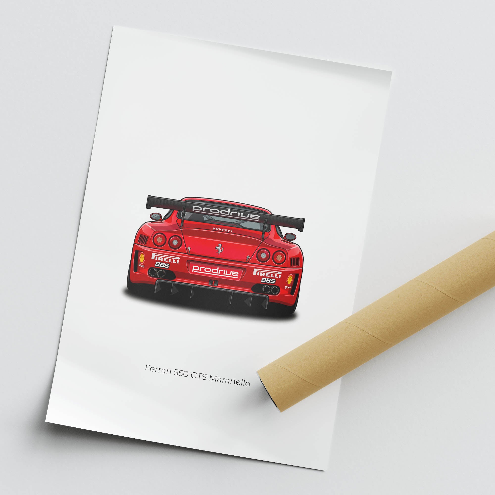 2003 Ferrari 550 Gts Maranello Prodrive – Car Print