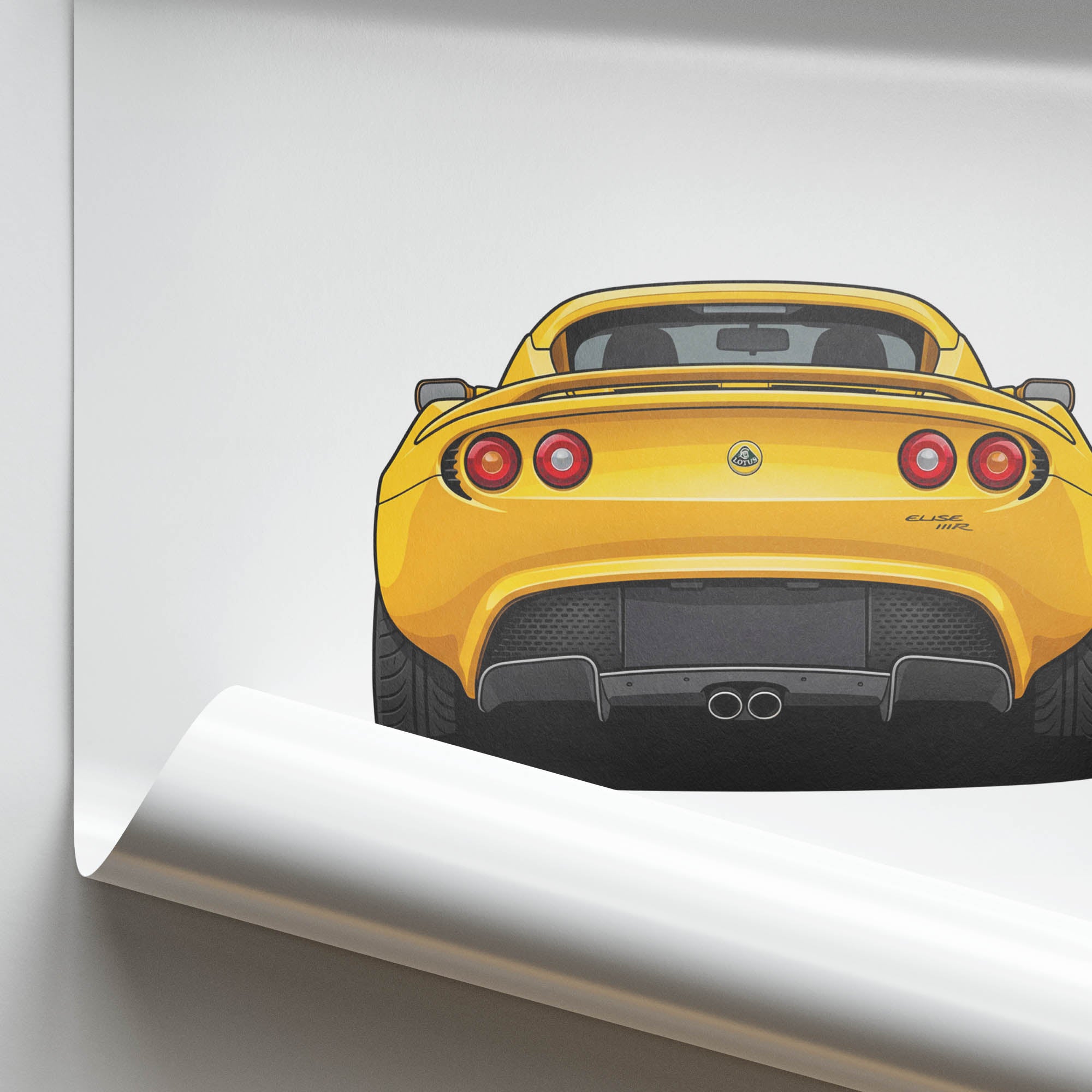 2005 Lotus Elise 111R Saffron – Car Print