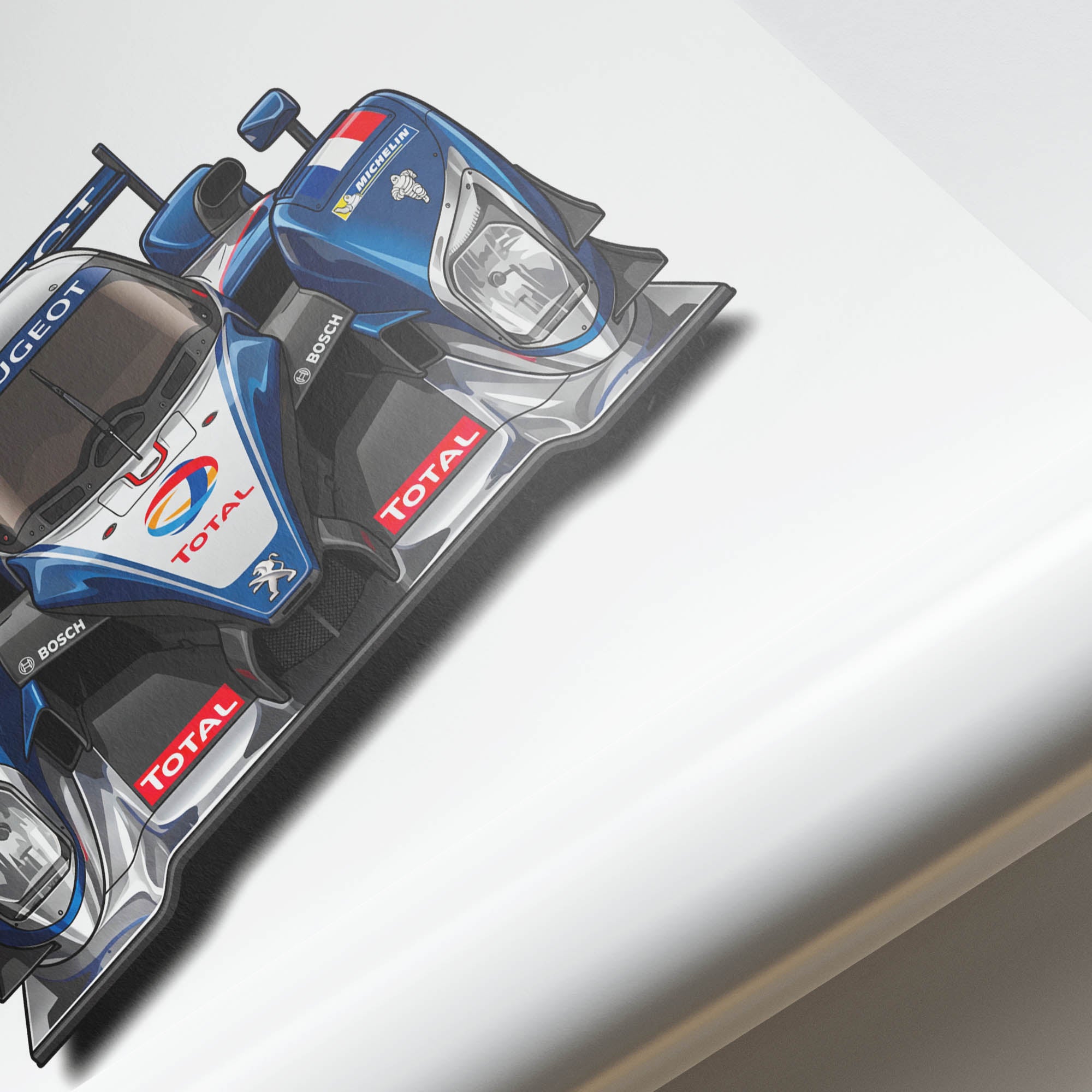 2009 Peugeot 908 Hdi Fap Team Peugeot Total – Car Print