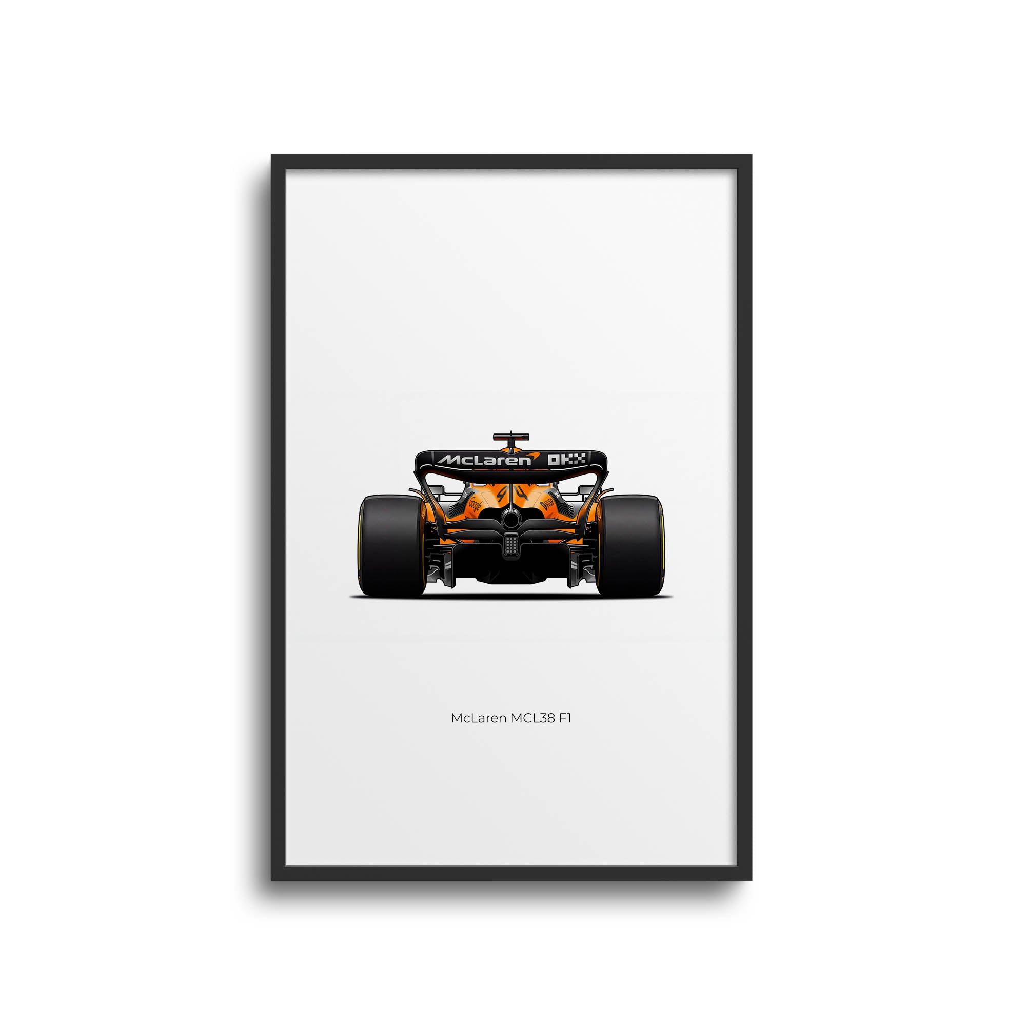 2024 McLaren MCL38 Lando Norris Papaya – Car Print