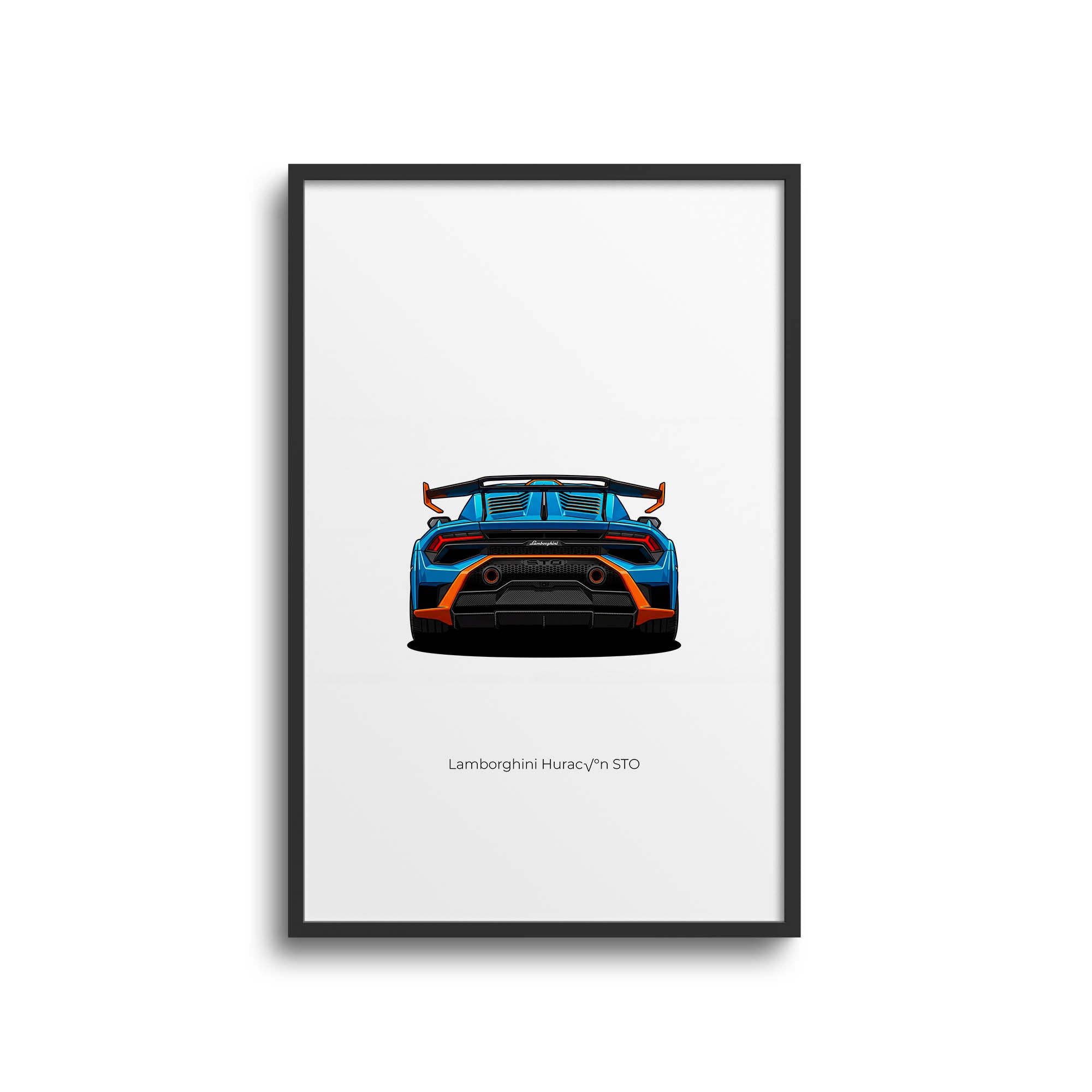 2021 Lamborghini Hurac N Sto Blu Laufey – Car Print