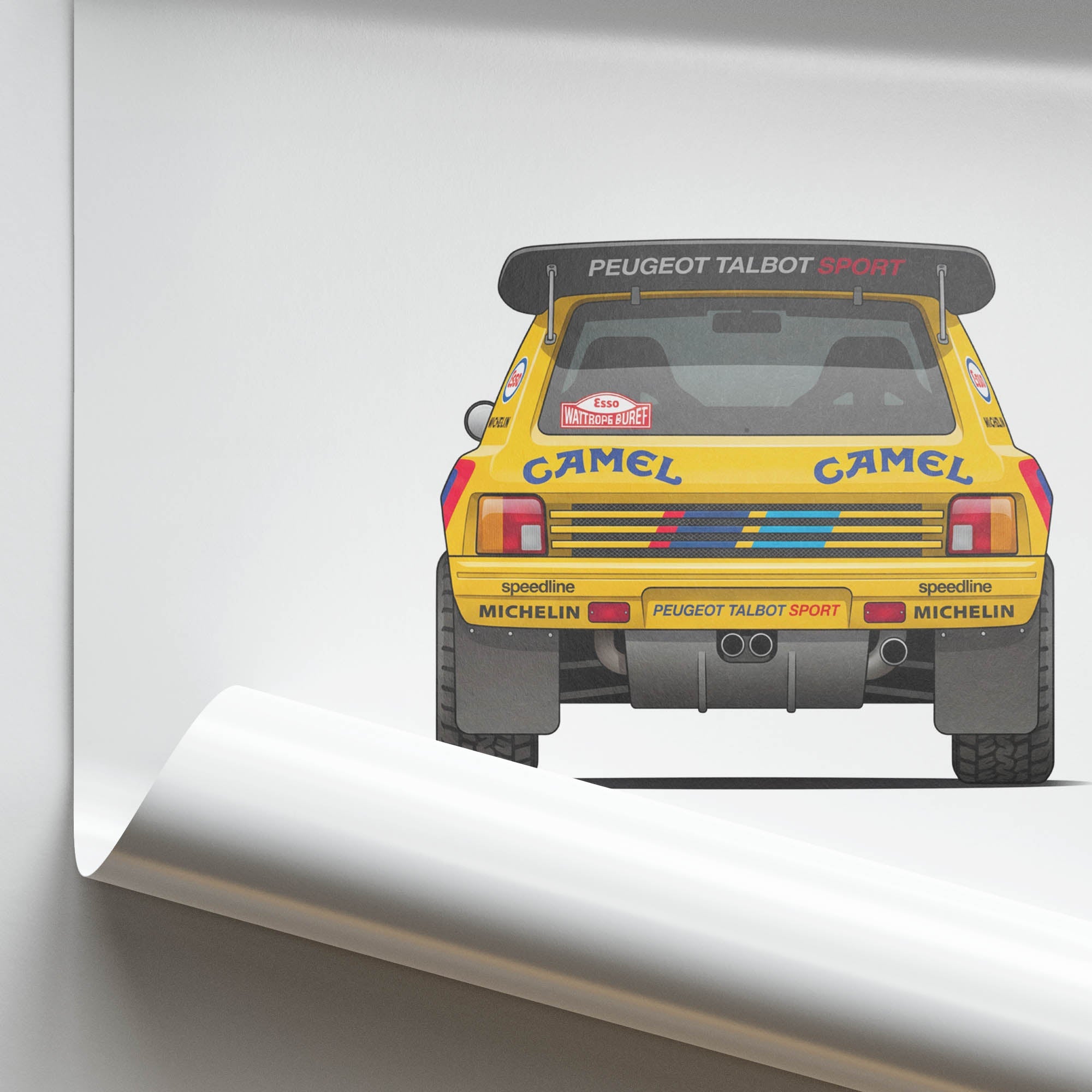 1987 Peugeot 205 T16 Grand – Car Print