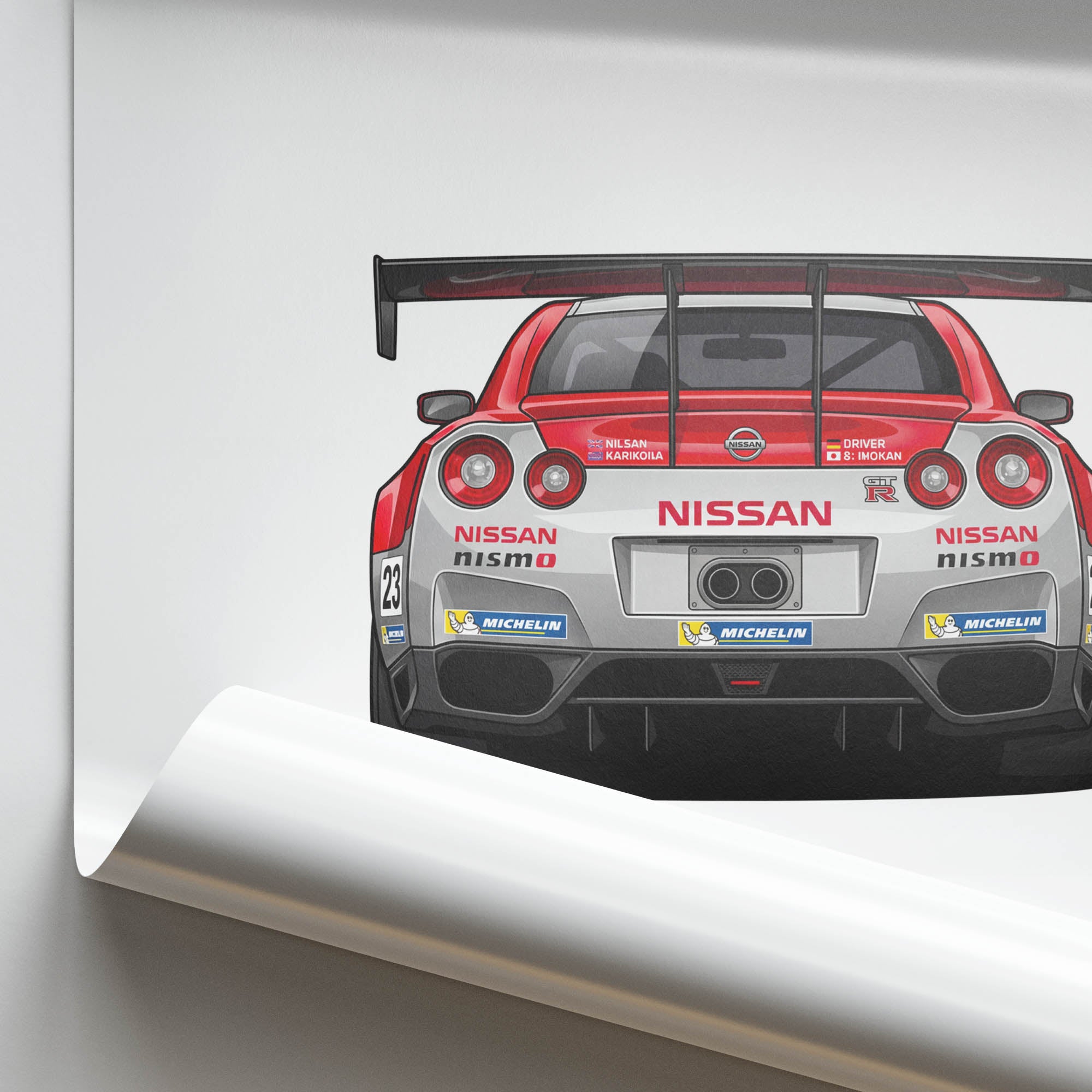 2015 Nissan GT R LM Nismo – Car Print (Back)