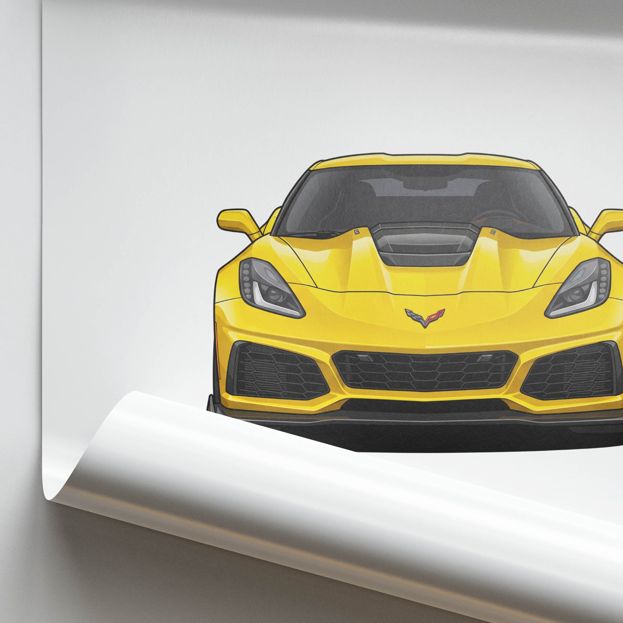 2025 Chevrolet Corvette ZR1 C8 – Car Print (Front)