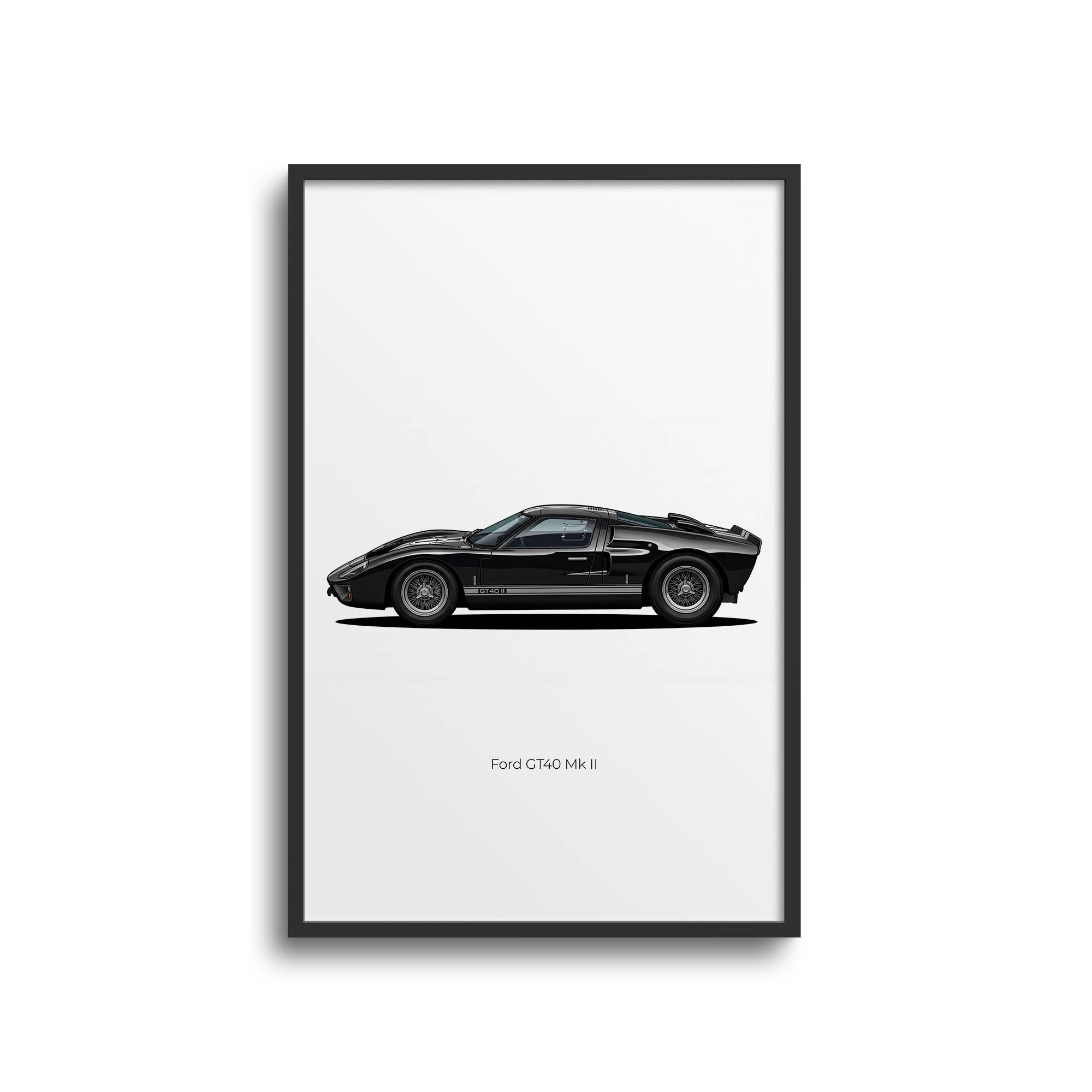 1966 Ford GT40 Mk II – Car Print (Side)