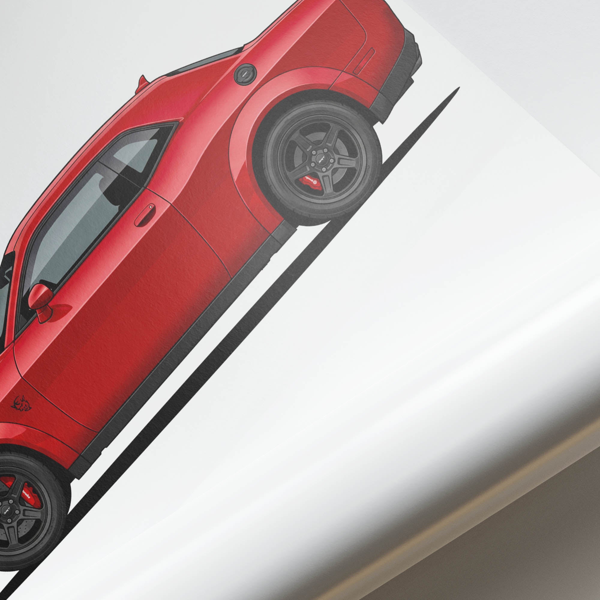 2018 Dodge Challenger SRT Demon Torred – Car Print (Side)