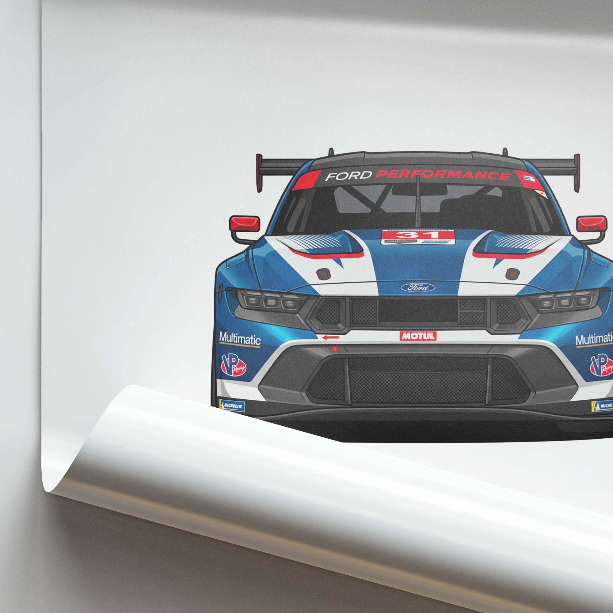 2024 Ford Mustang GT3 Ford Performance – Car Print