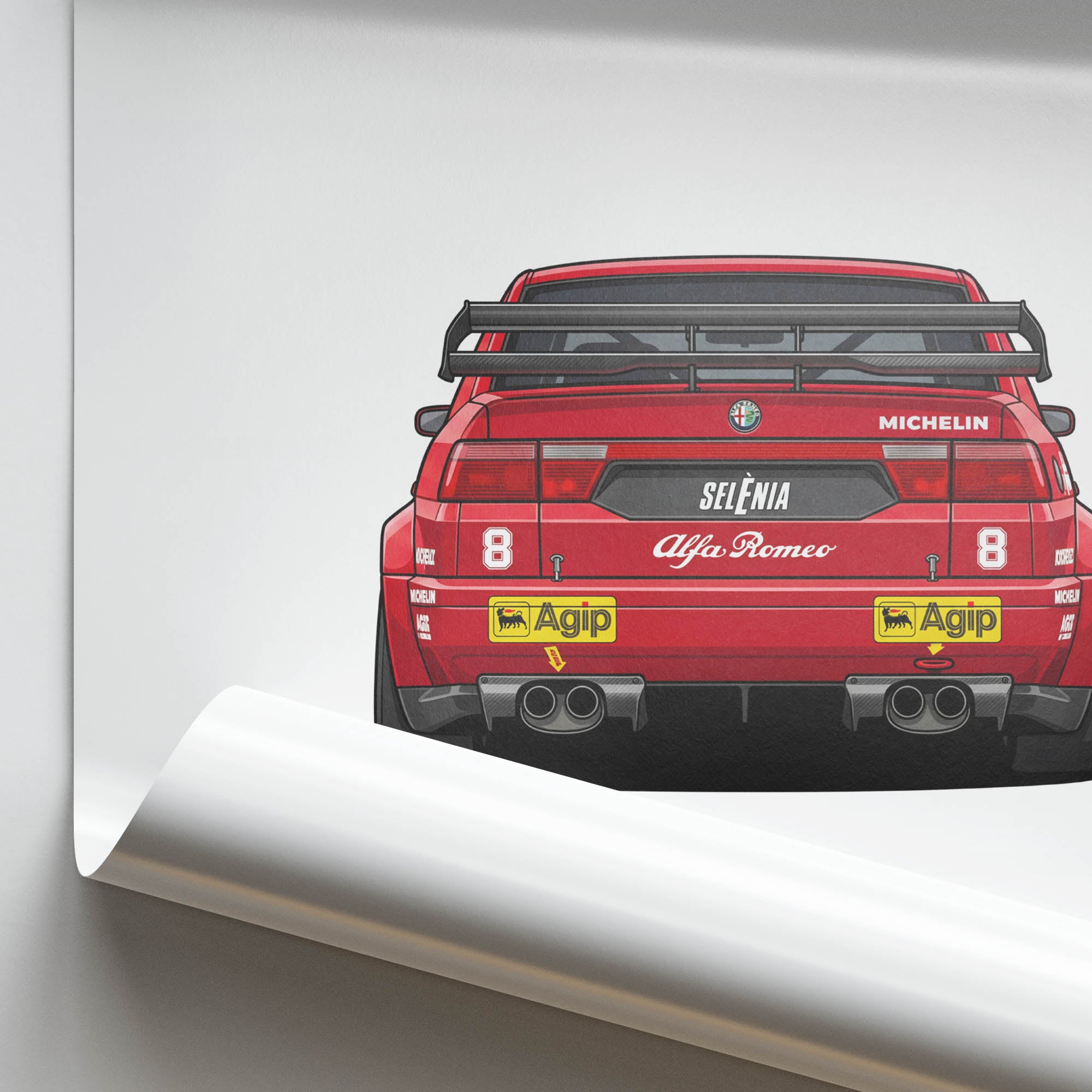 1992 Alfa Romeo 155 V6 TI DTM Nicola Larini – Car Print