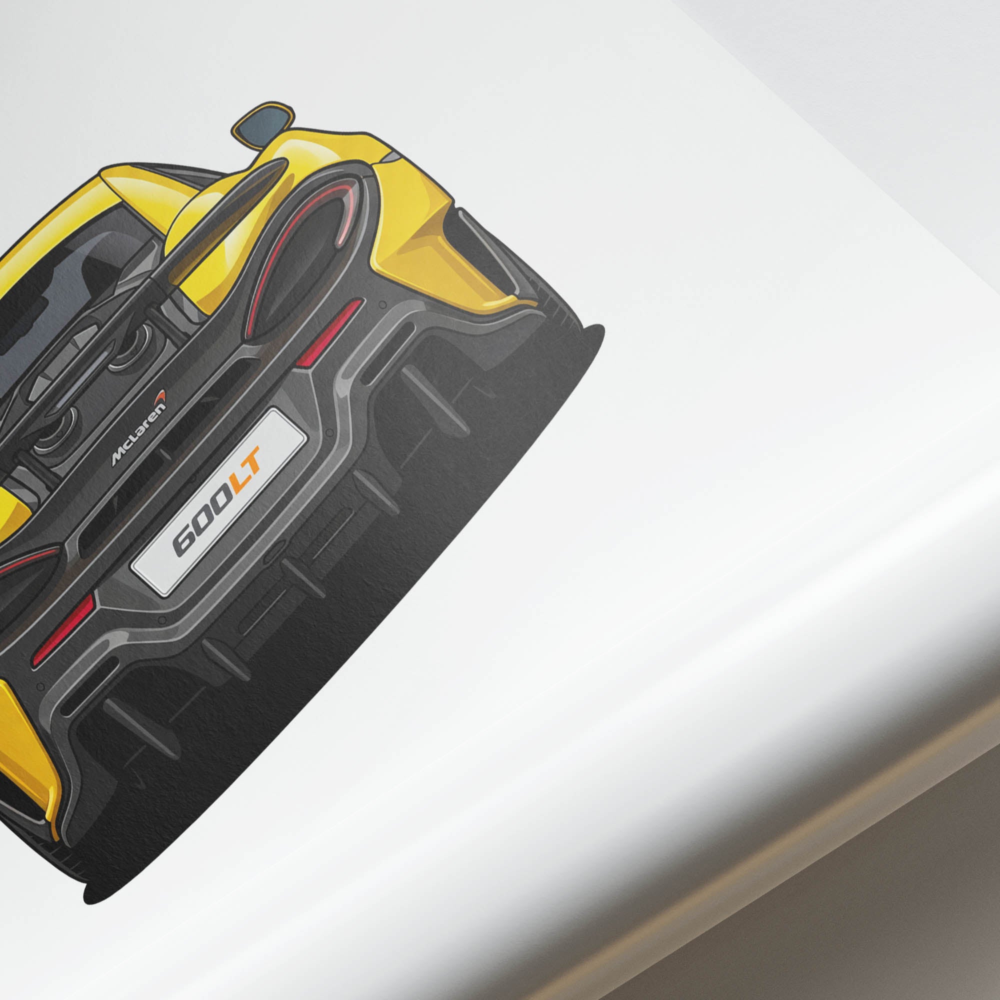 2019 McLaren 600LT Sicilian – Car Print (Back)