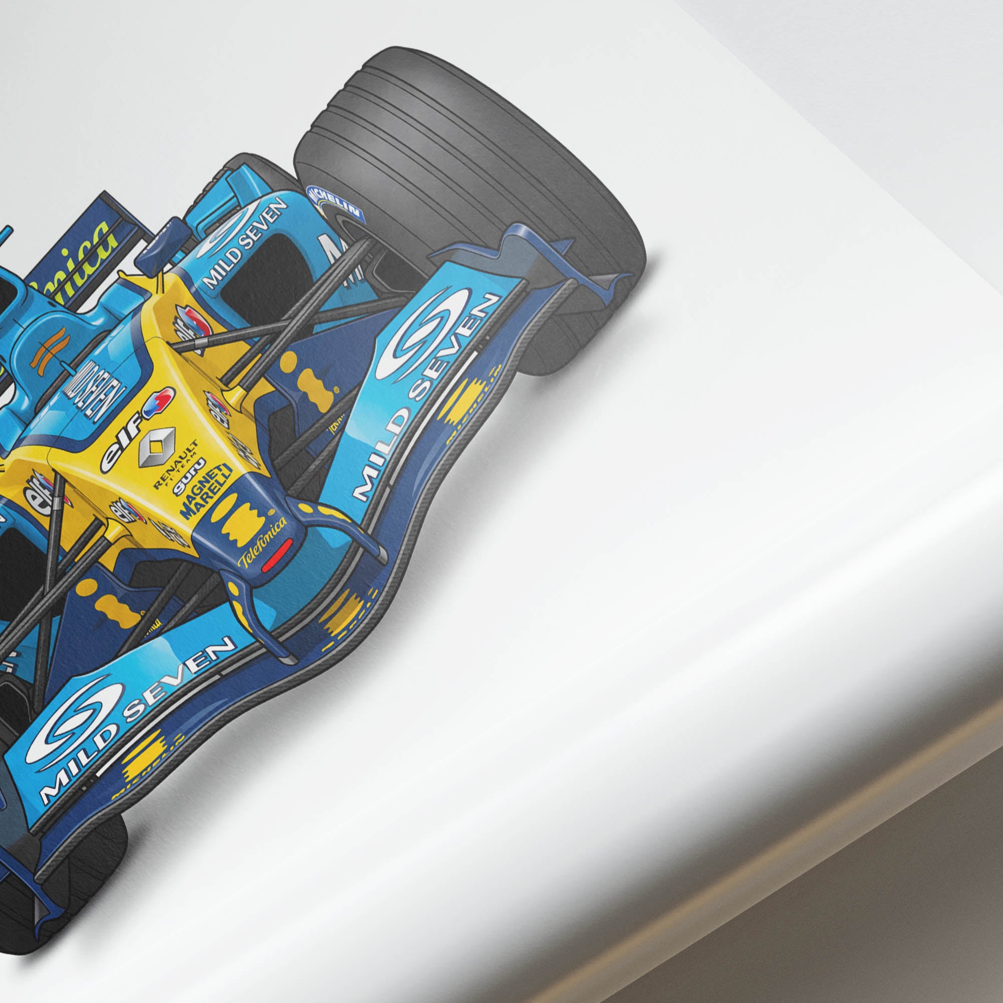 2005 Renault R25 Fernando Alonso – Car Print (Front)