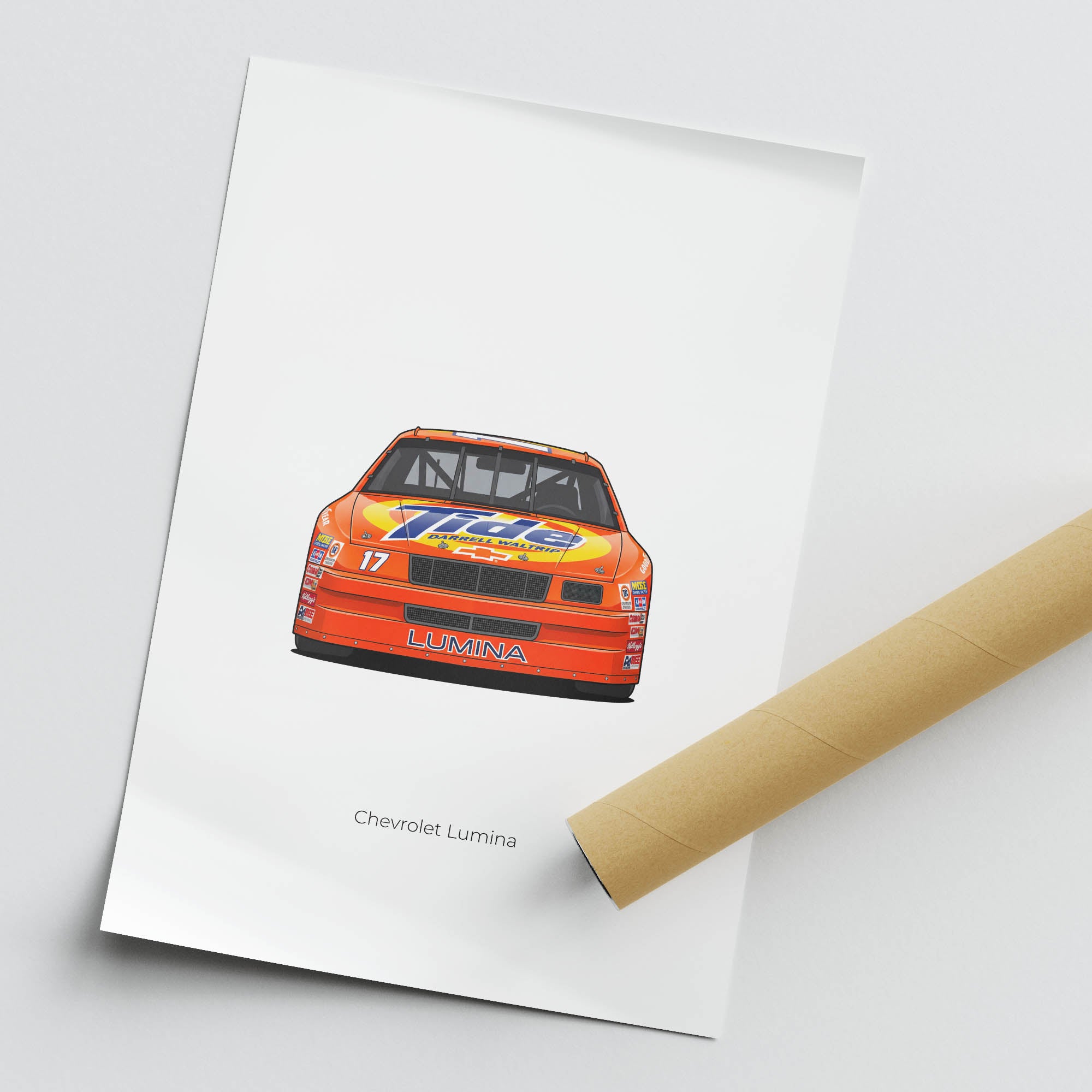 1990 Chevrolet Lumina Darrell Waltrip Tide – Car Print