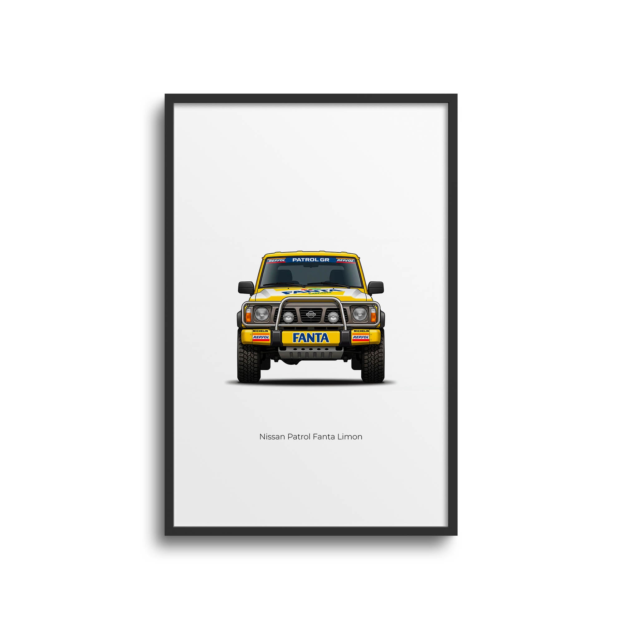 1991 Nissan Patrol Fanta Limon – Car Print