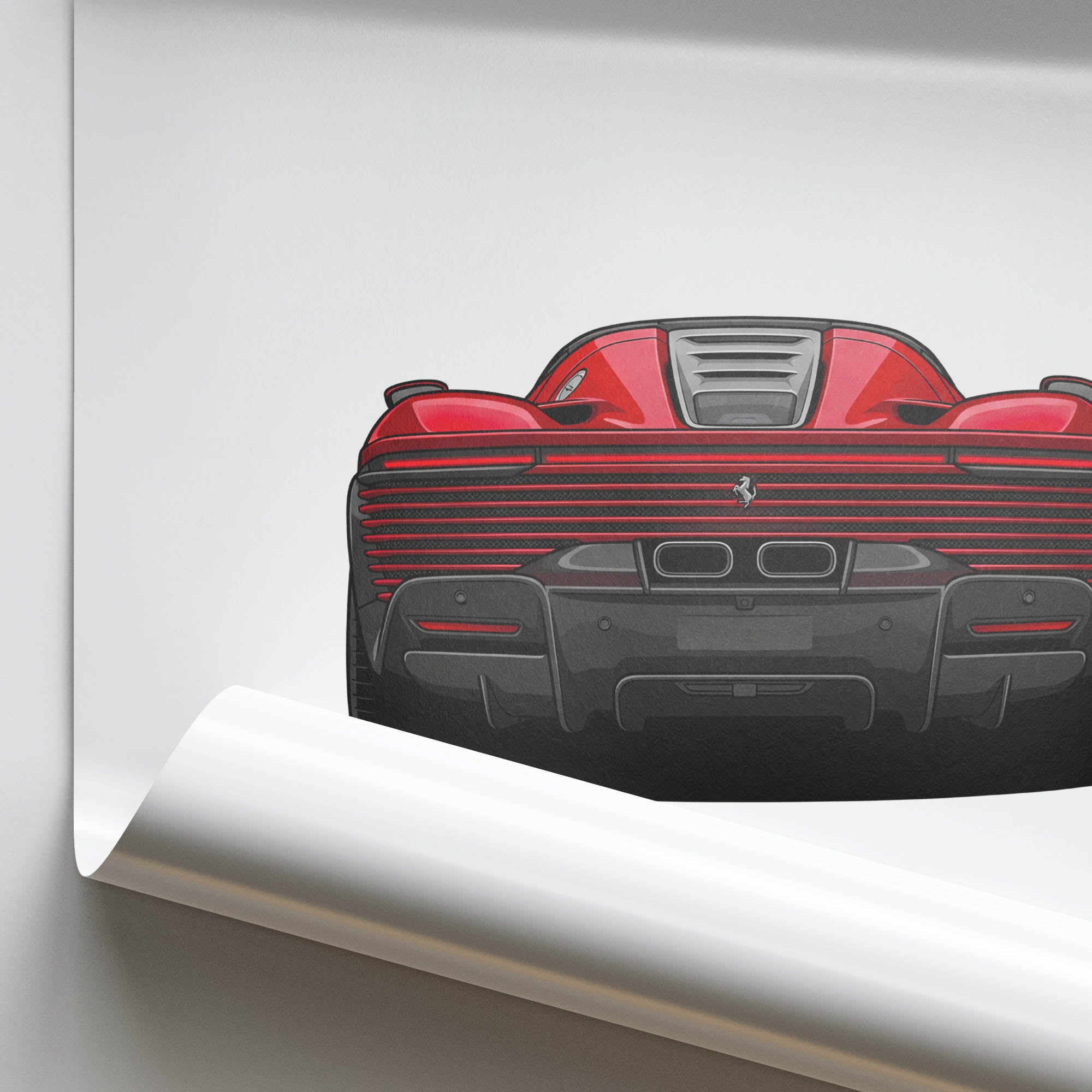 2024 Ferrari Daytona SP3 – Car Print (Back)