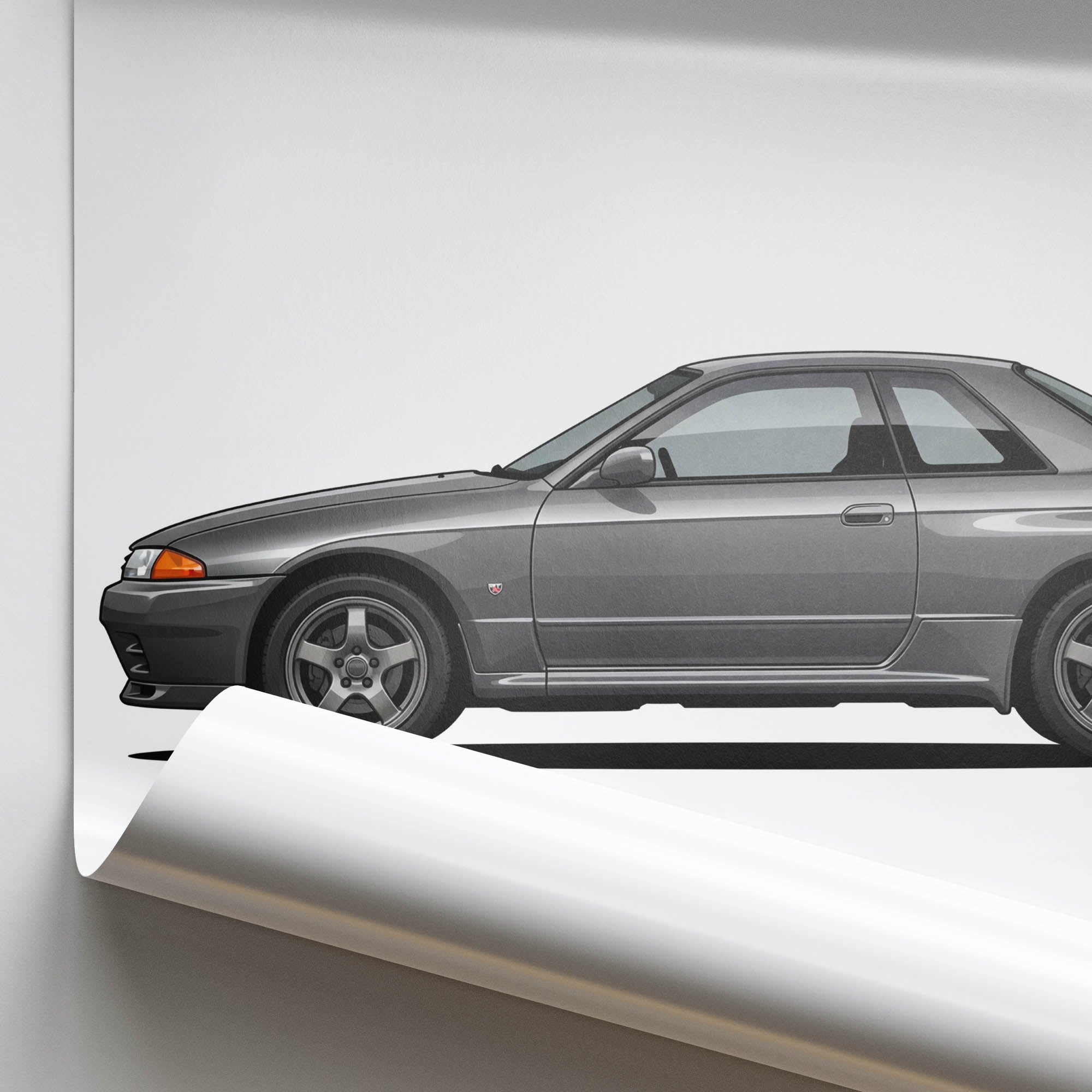 1989 Nissan Skyline GT R R32 Gun – Car Print