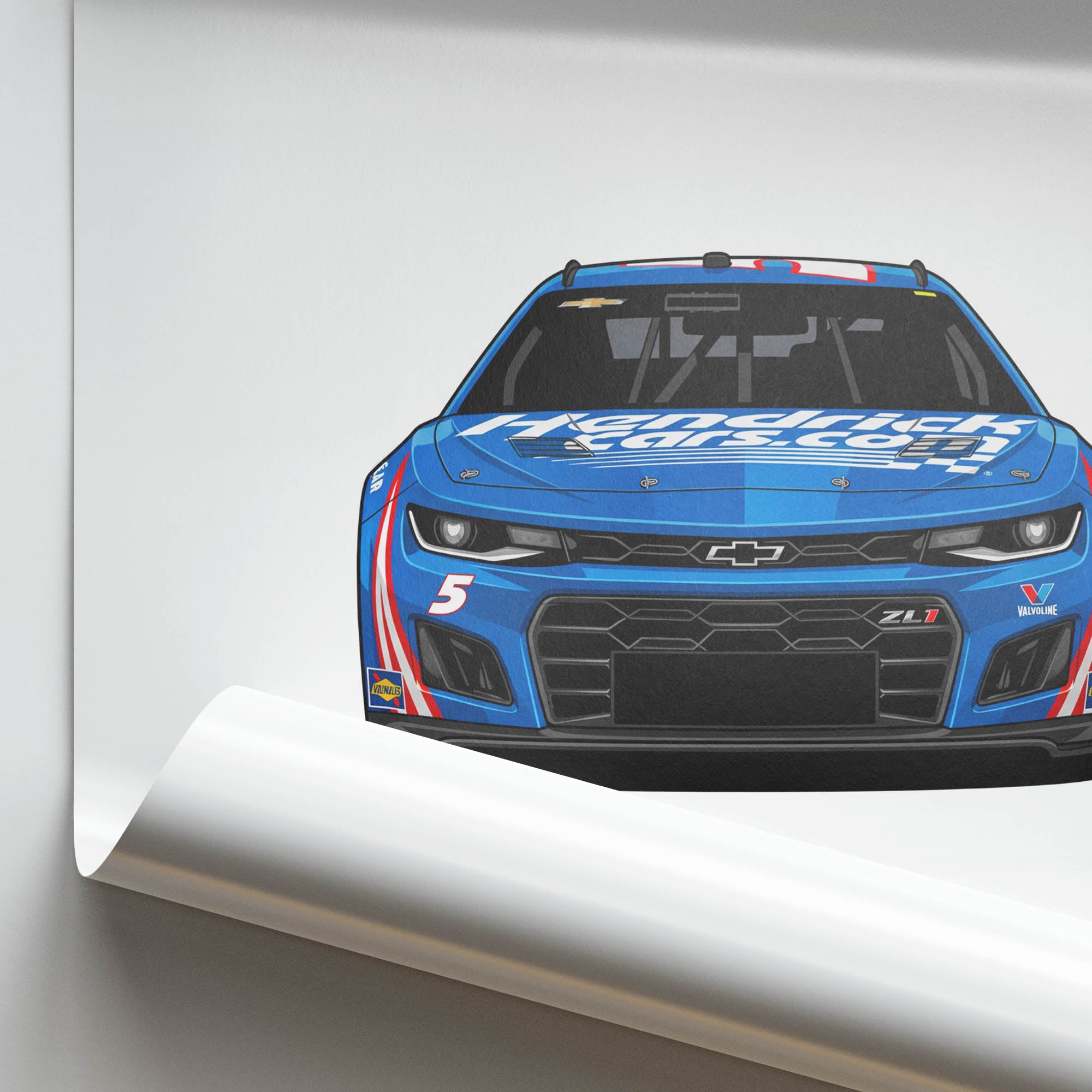 2023 Chevrolet Camaro ZL1 Kyle Larson – Car Print (Front)
