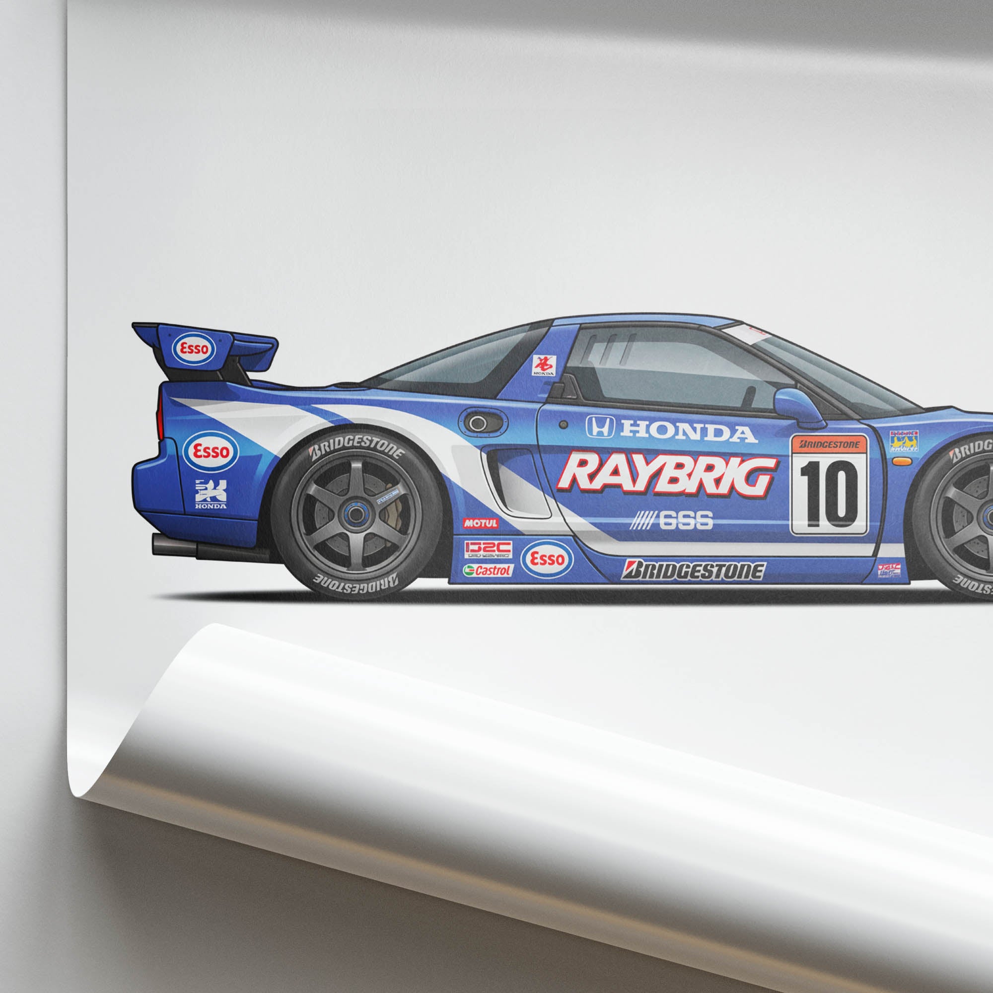 1997 Honda NSX GT JGTC Raybrig – Car Print (Side)