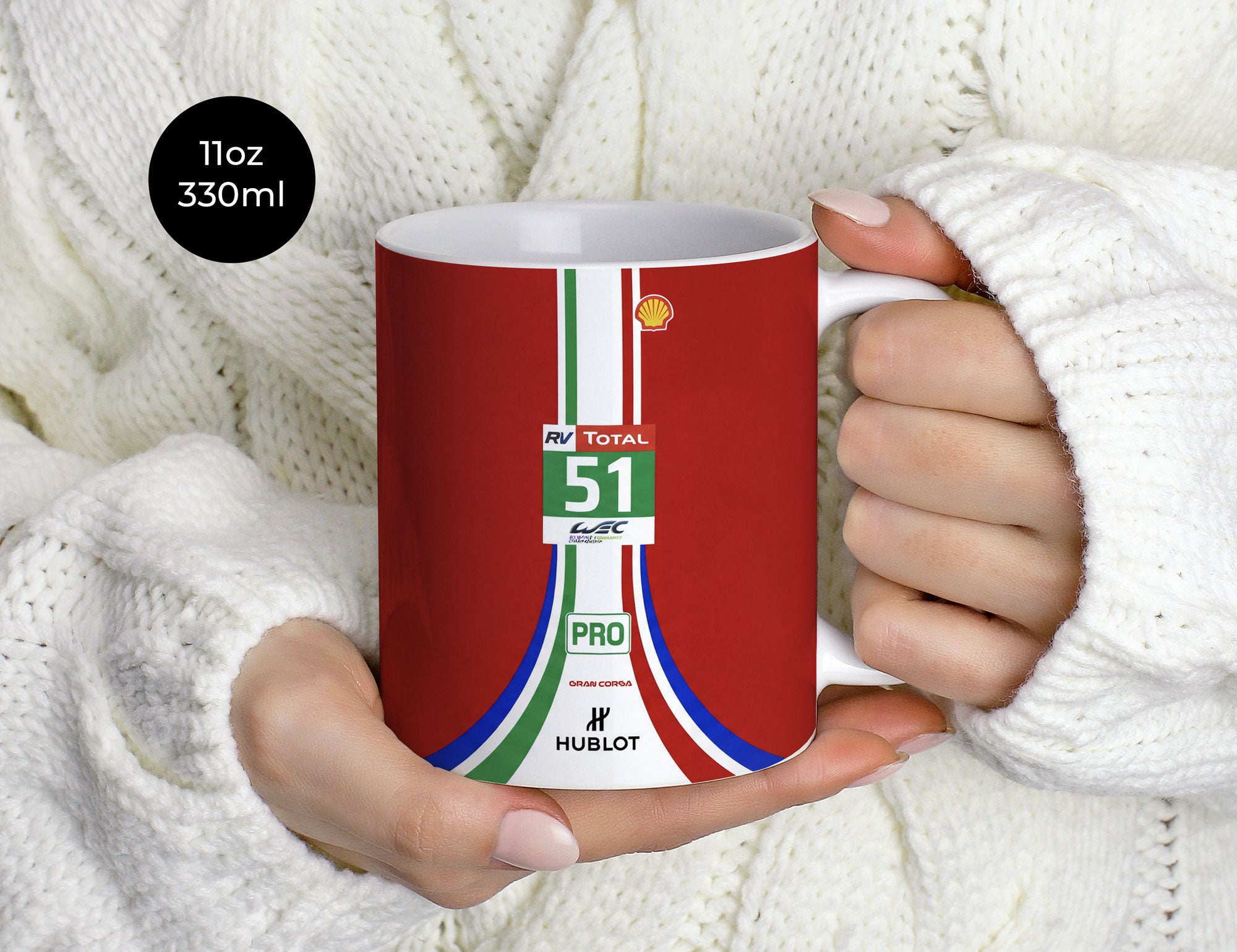 488 GTE LM Mug – High Quality Ceramic Coffee Cup | Racing Enthusiast Gift