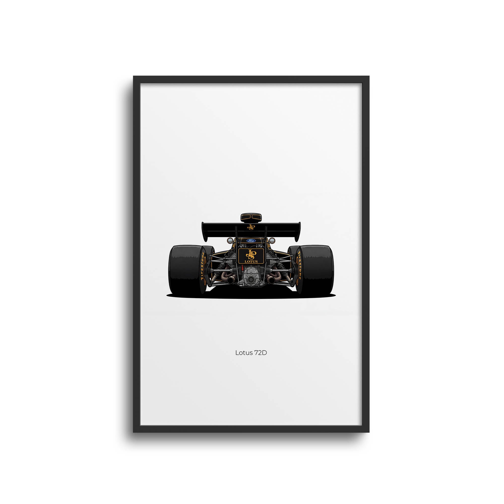 1972 Lotus 72D Emerson Fittipaldi John Player – Car Print