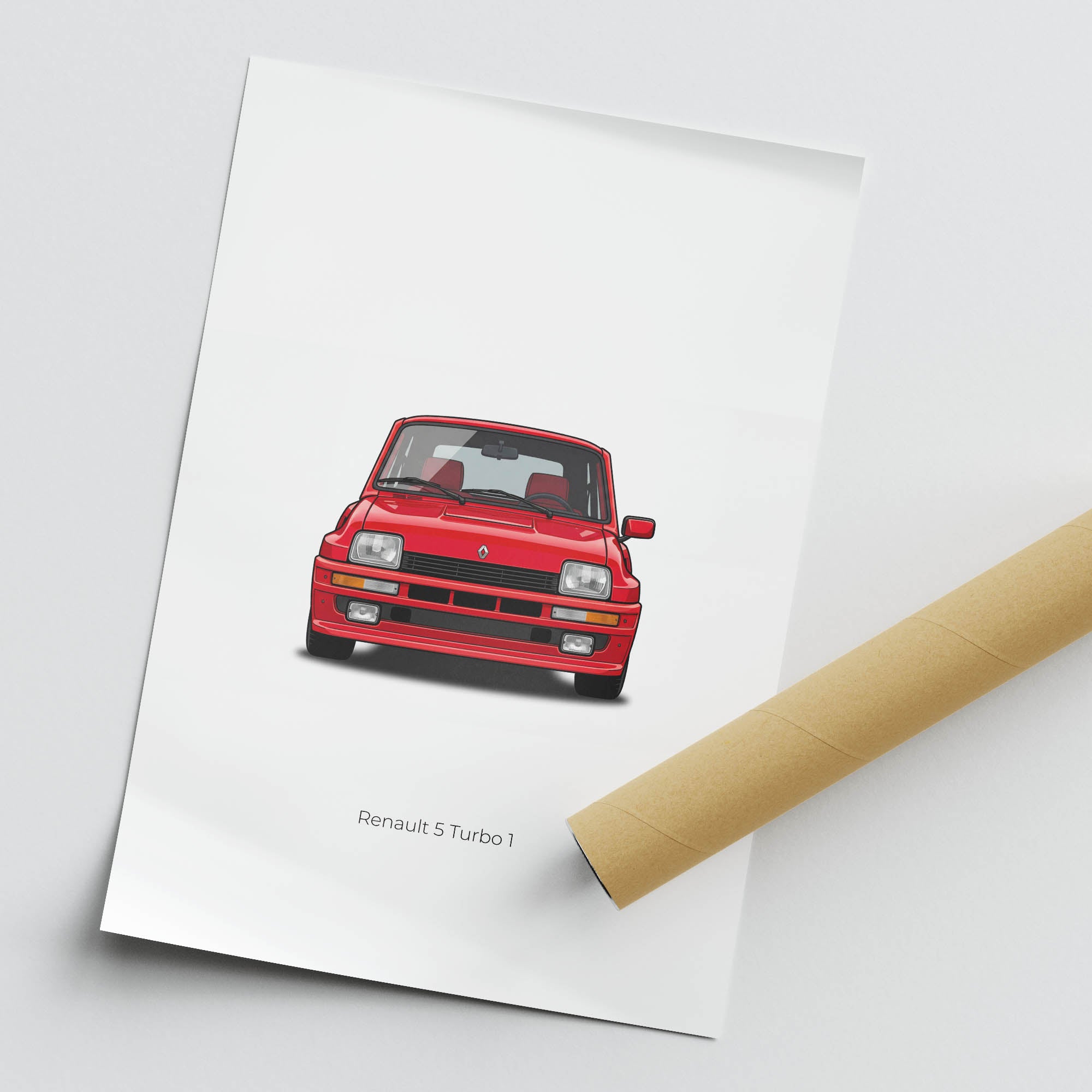 1980 Renault 5 Turbo – Car Print (Front)