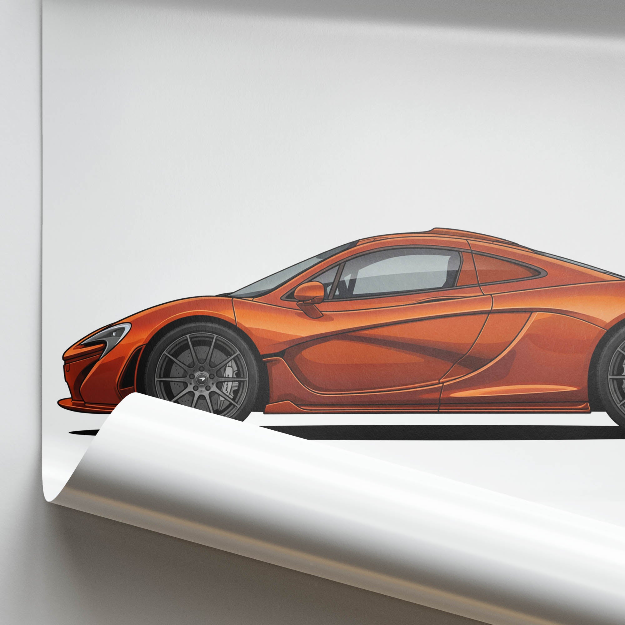 2013 McLaren P1 Volcano – Car Print (Side)